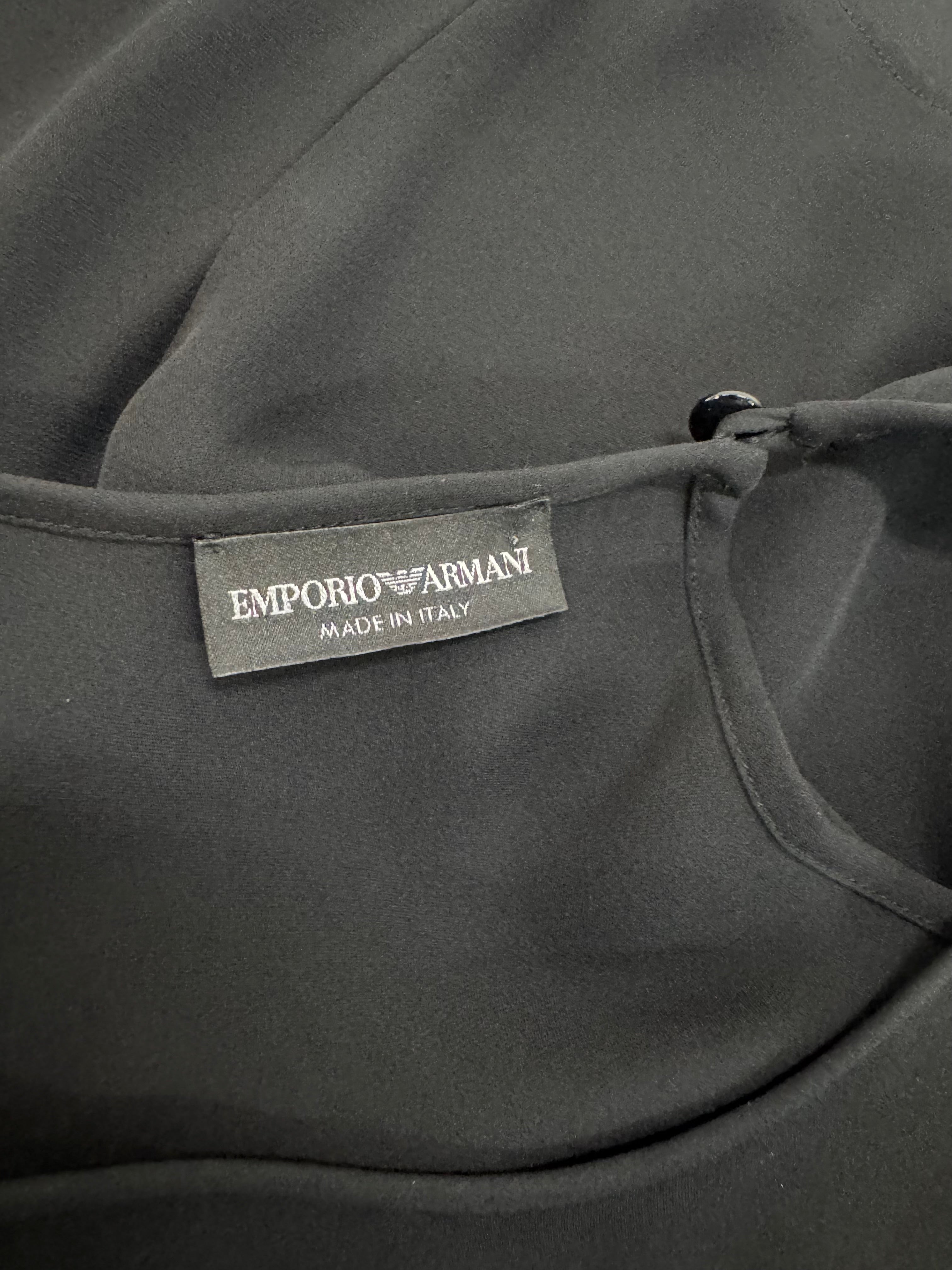 Emporio Armani Black Floaty Blouse - AU8