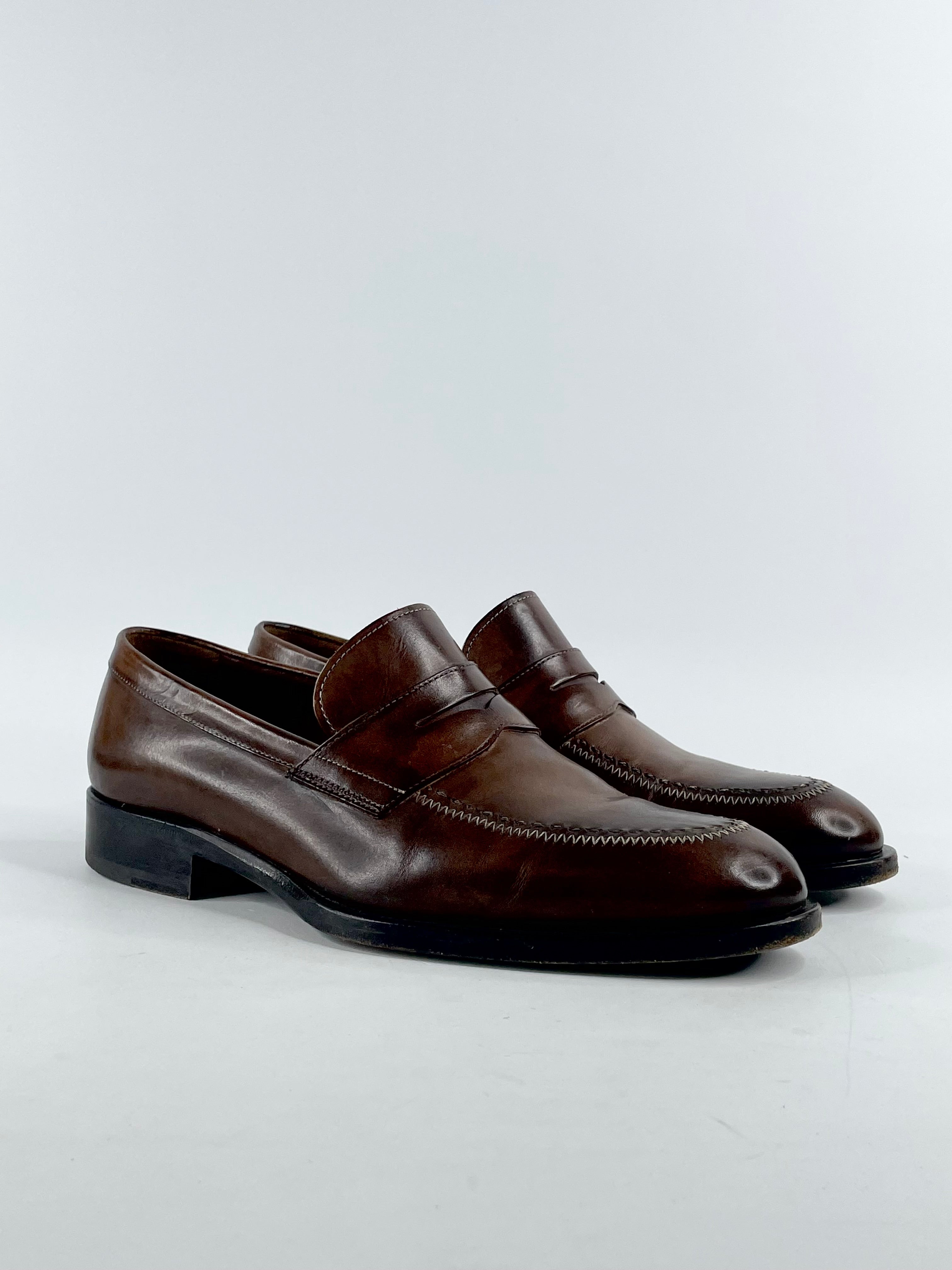 Fratelli Rossetti Mocha Leather Loafers - EU39.5