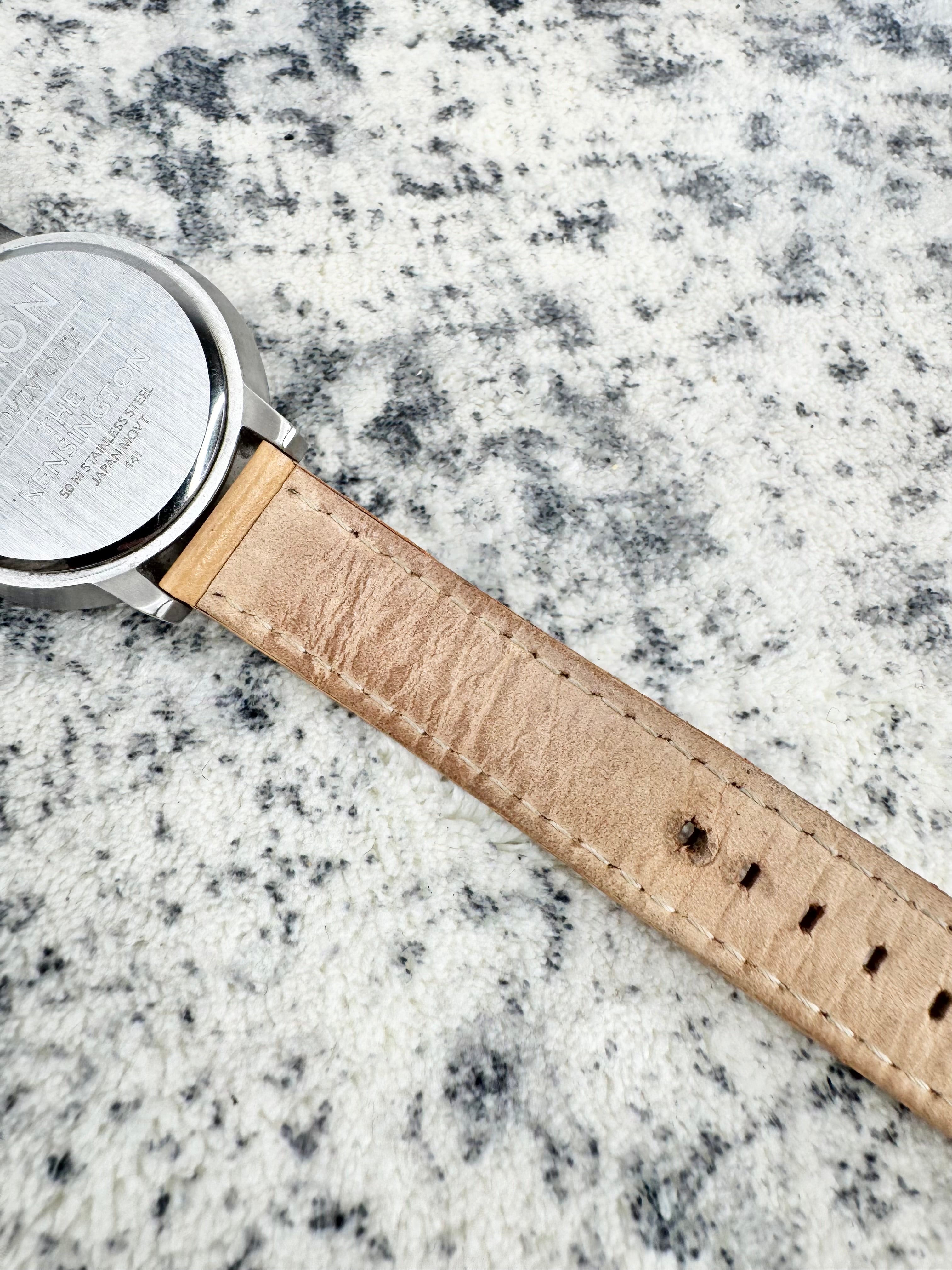 Nixon Pale & Silver 'Movin' Out, The Kensington' Wristwatch