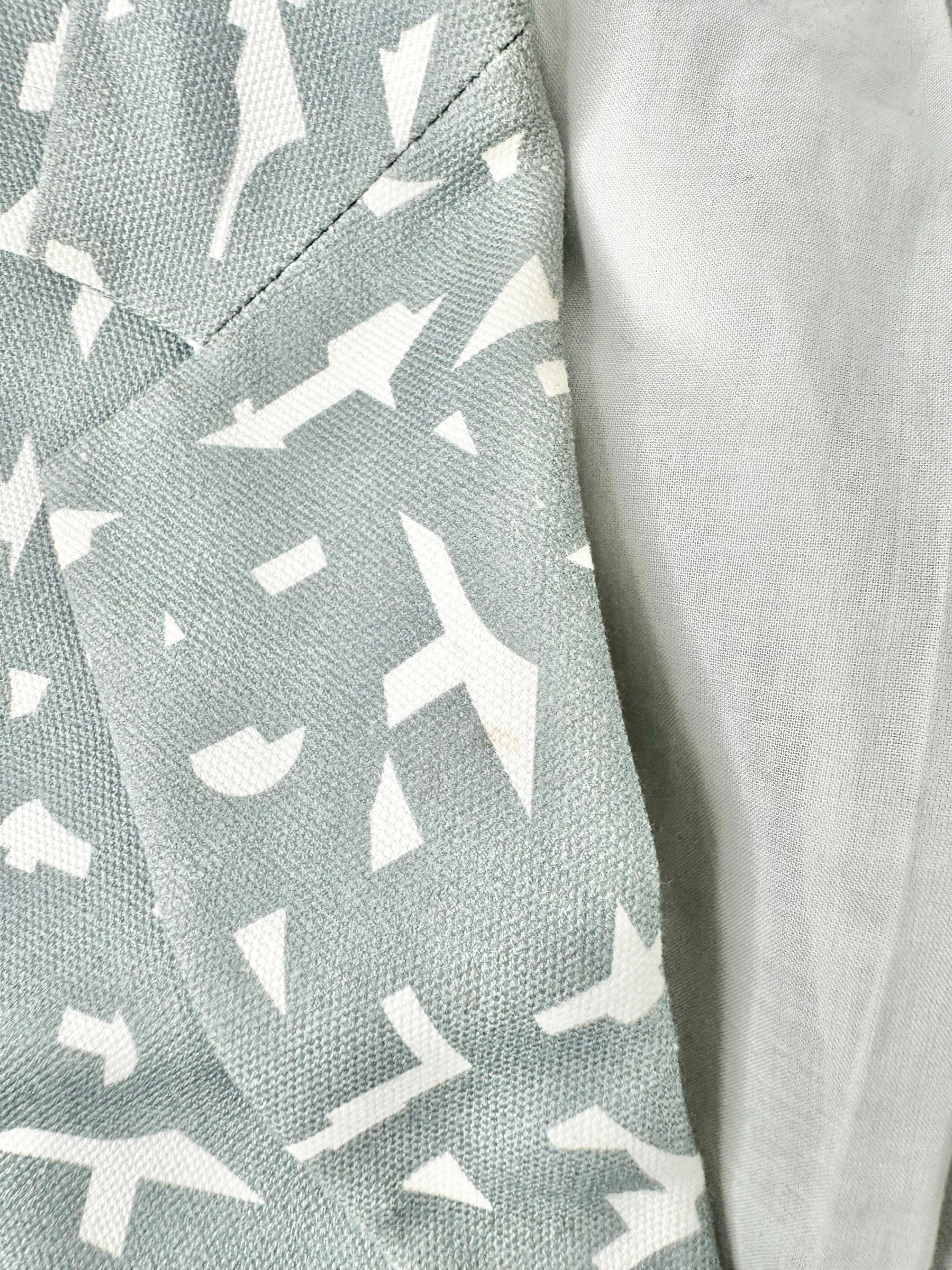 Jil Sander 2014/2015 Grey Text Pattern Blazer - 50