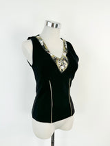 Vintage 90s Feelgood Paris Black Singlet - AU8