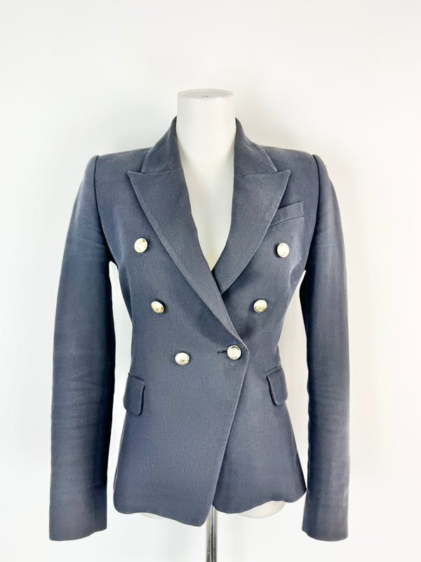 Camilla & Marc 'Dimmer' Double Breasted Ink Blazer - AU6