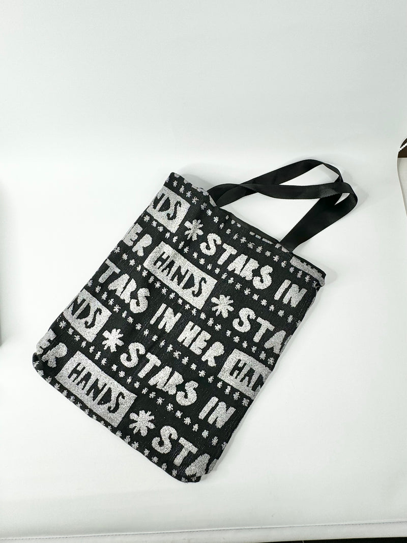 Gorman x Claire Johnson 'In her Hands' Black & Silver Tote NWT