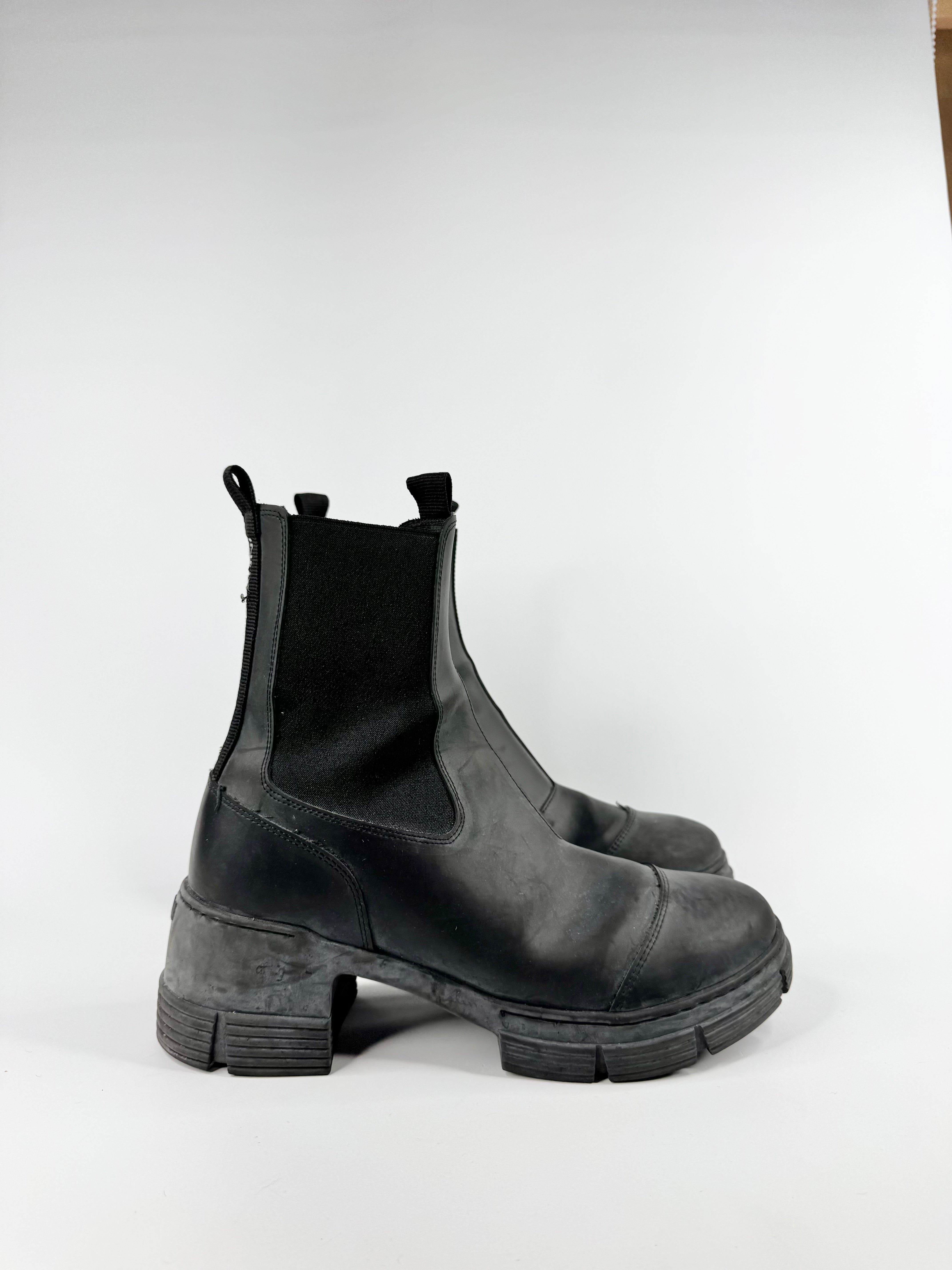 Ganni Black Combat Boots - EU40