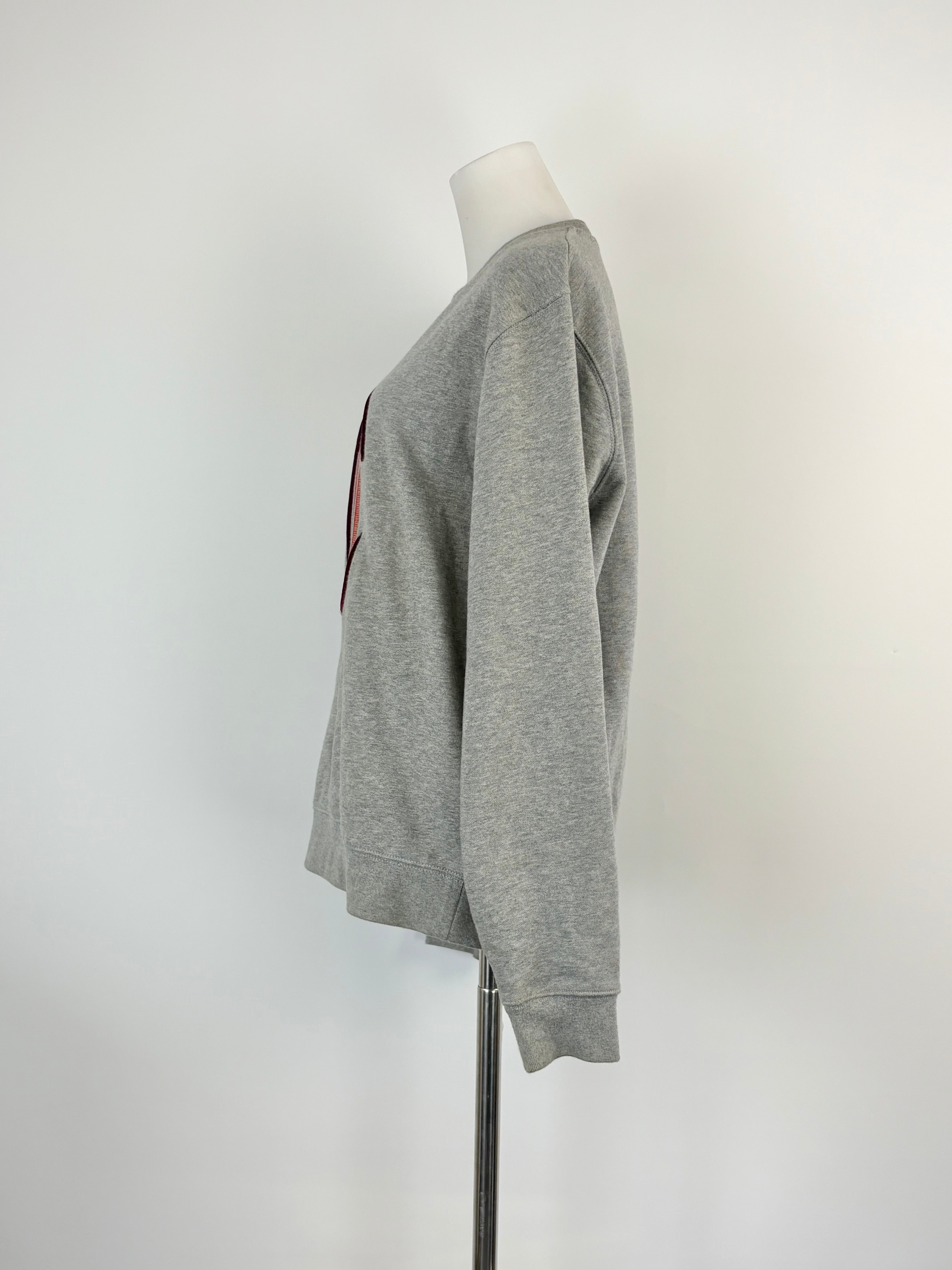 Coach Heather-Grey Retro Logo Crewneck Sweater - AU8/10