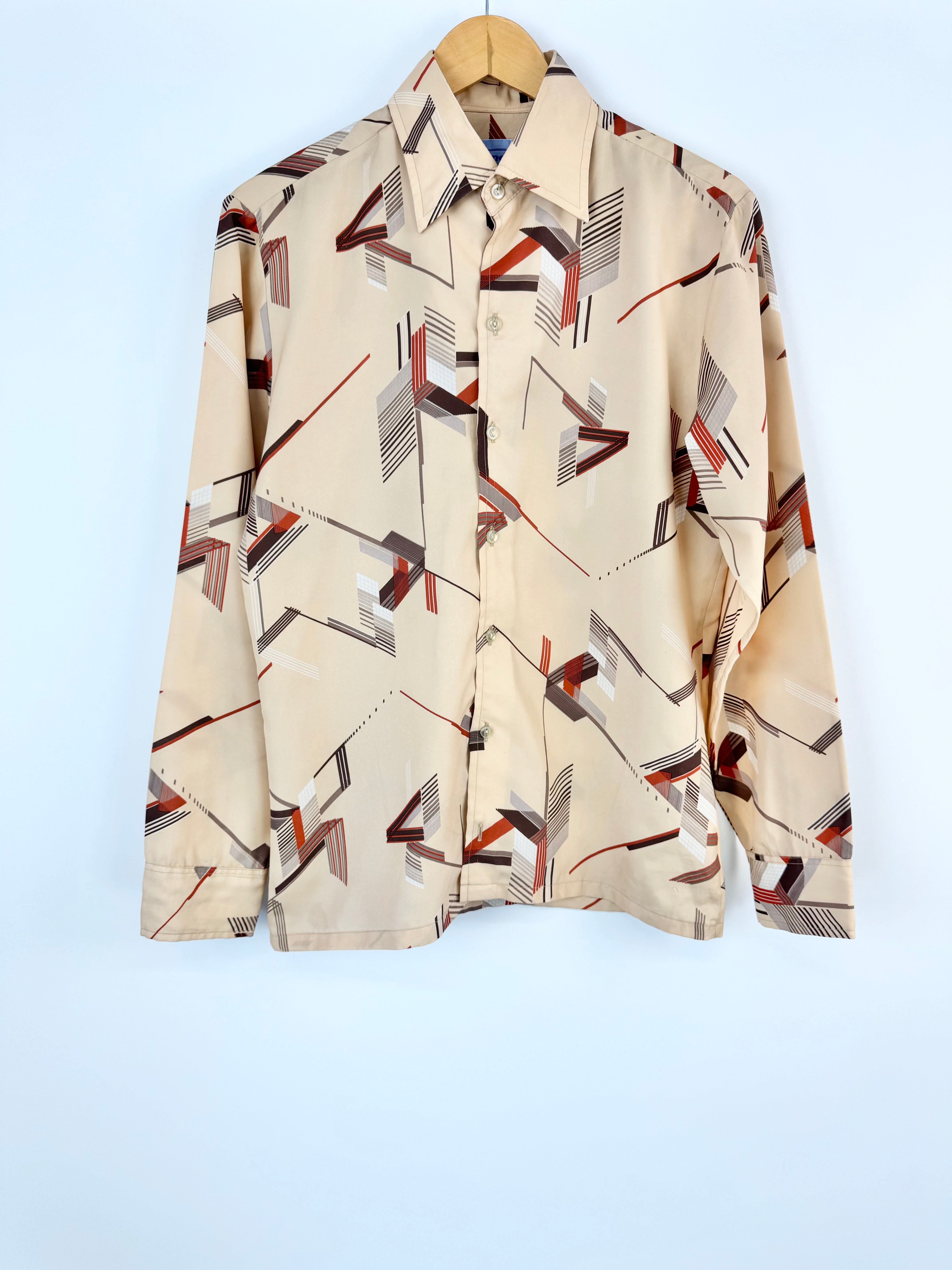 MFW Vintage Alexanders Emka Retro Patterned Shirt - M