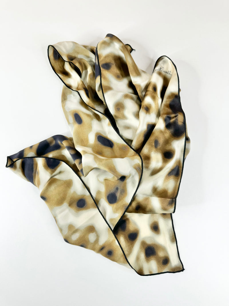 Just Cavalli Marble Pattern Square Scarf