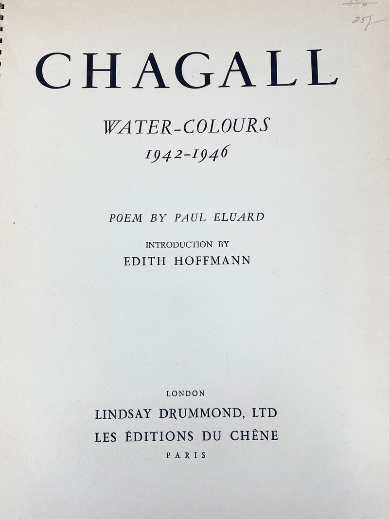 Chagall Water Colours - 1942 - 1946