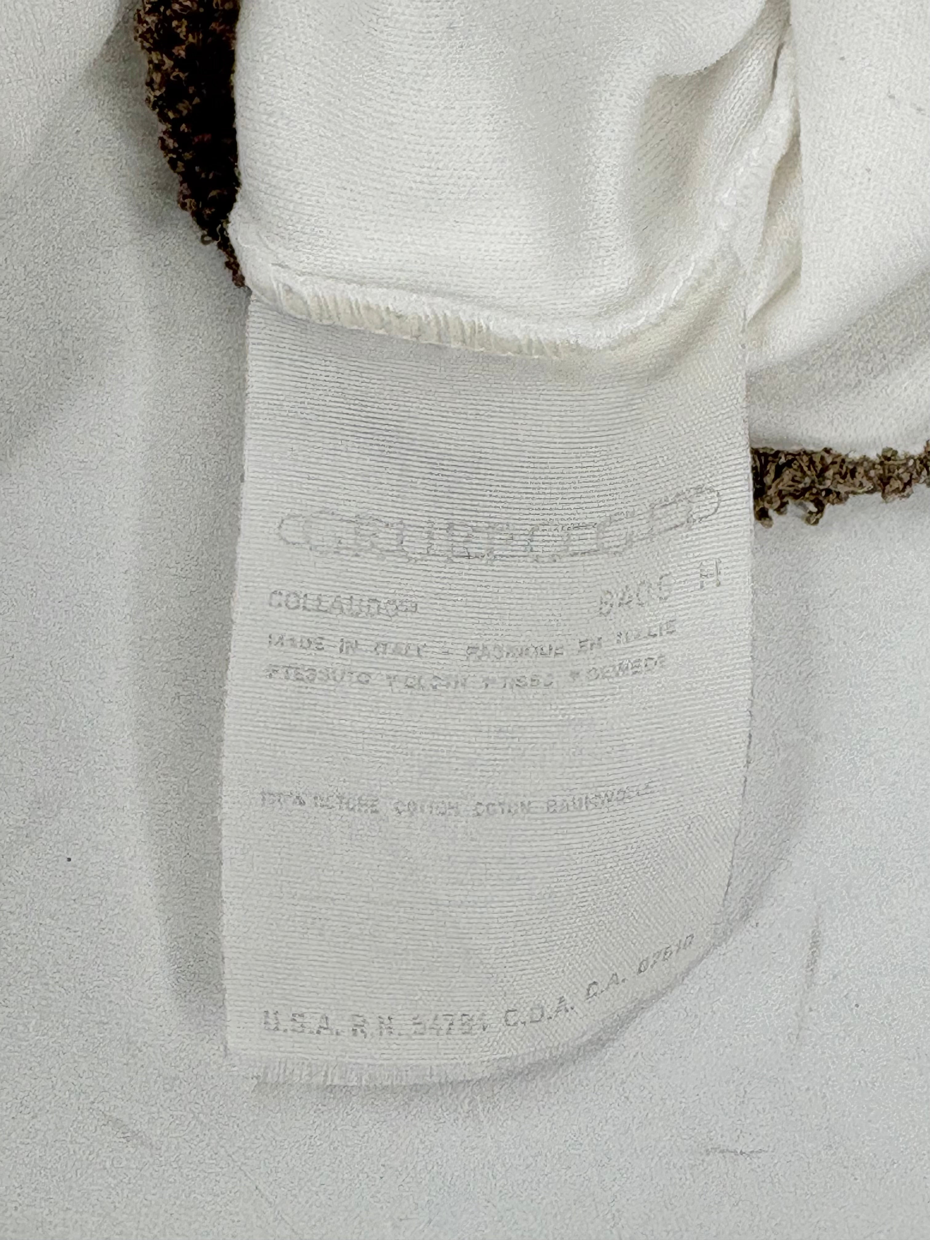 Valentino Studio Vintage White Cropped Polo - AU8/10