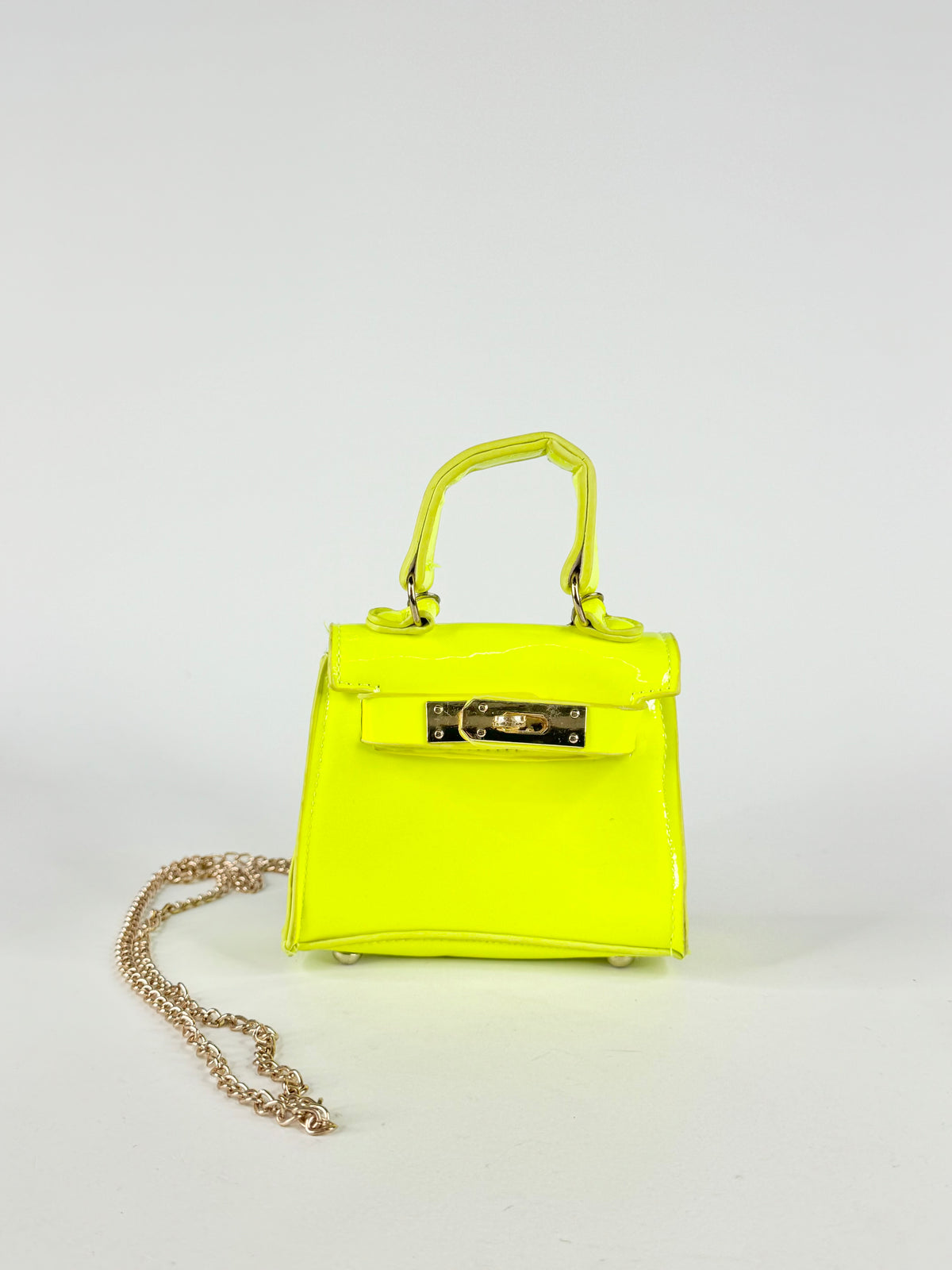 Tiny Mini Neon Yellow Cross Body Bag