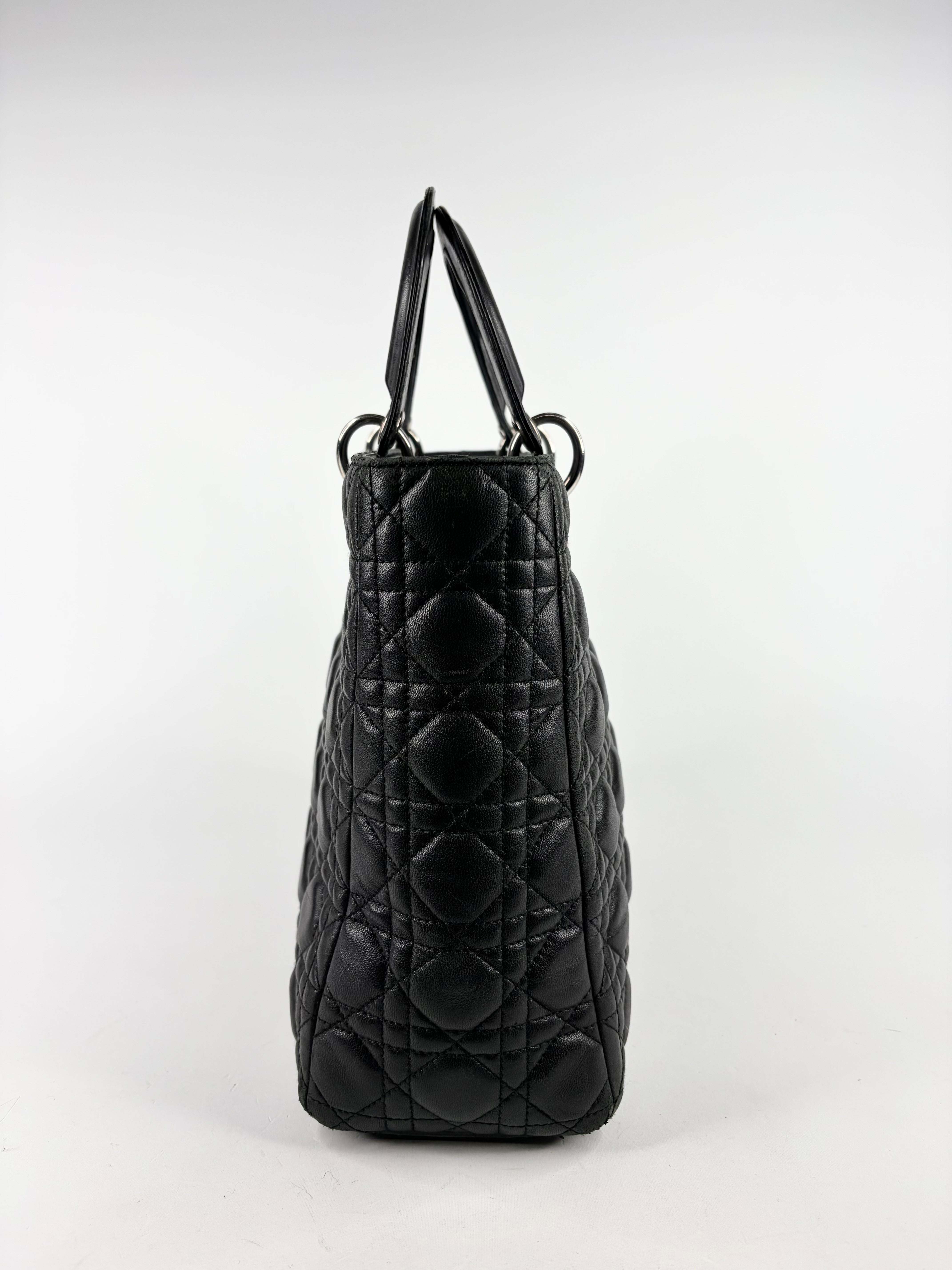 Christian Dior Black 'Lady' Handbag