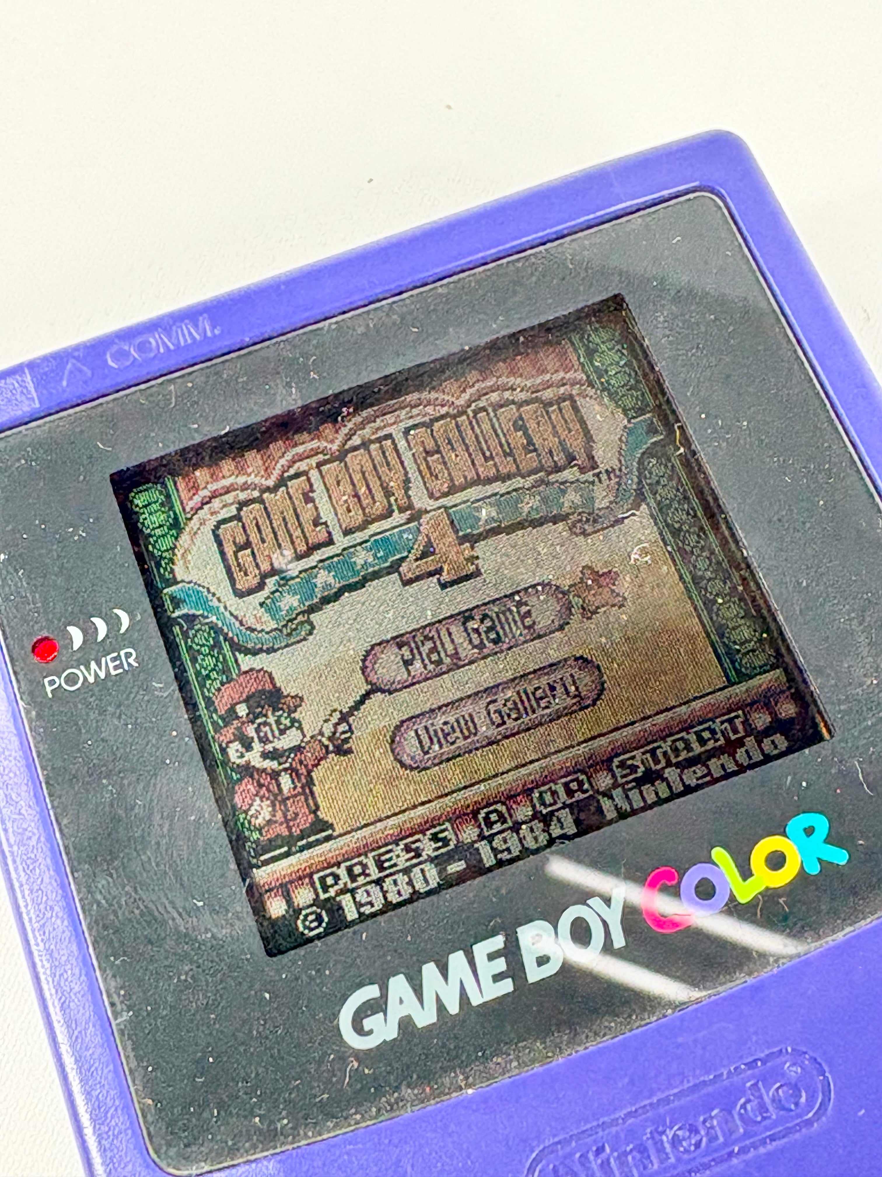 Nintendo Gameboy Color Grape Handheld Console & Game