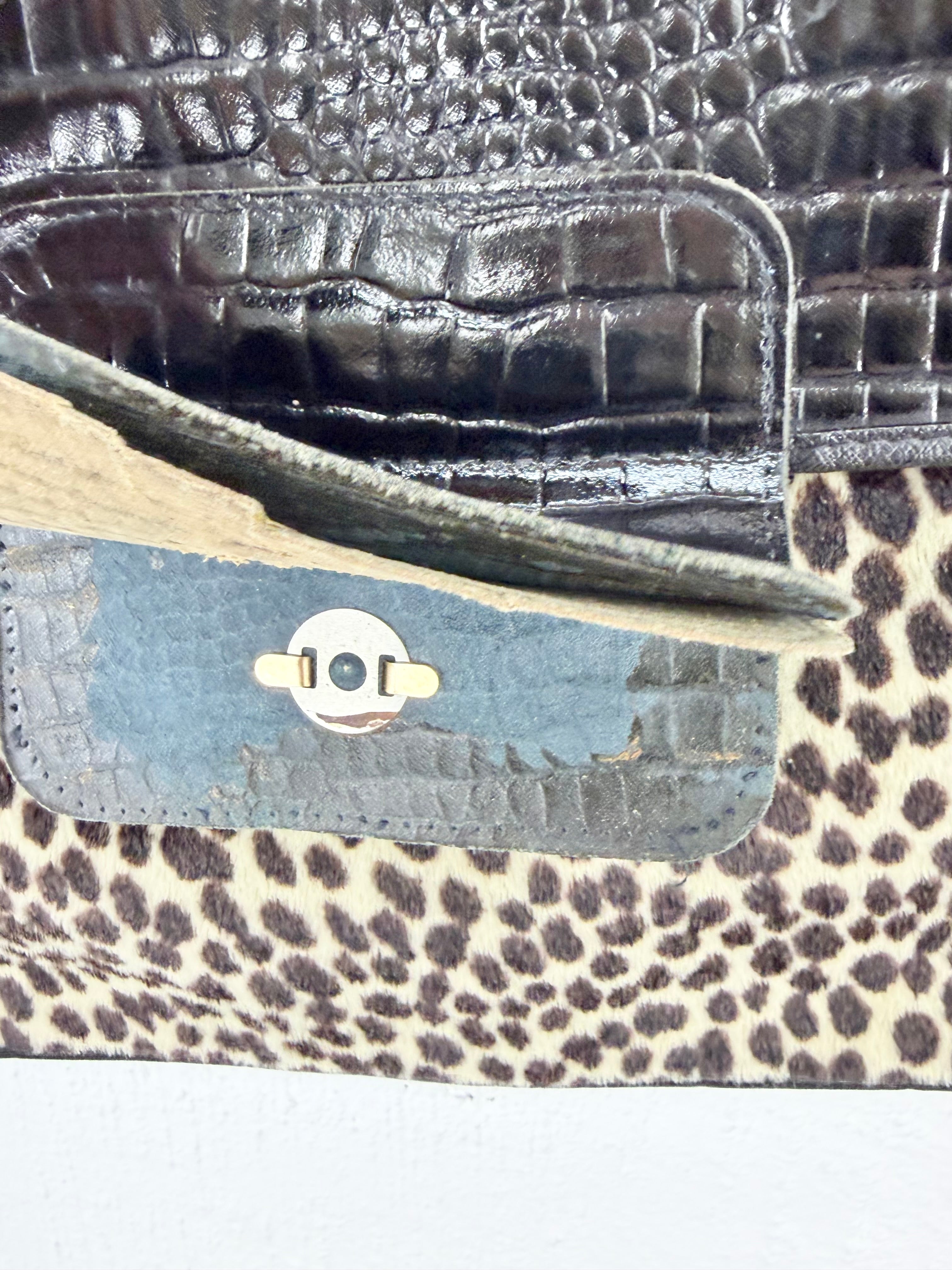 Vintage Cheetah Envelope Handbag