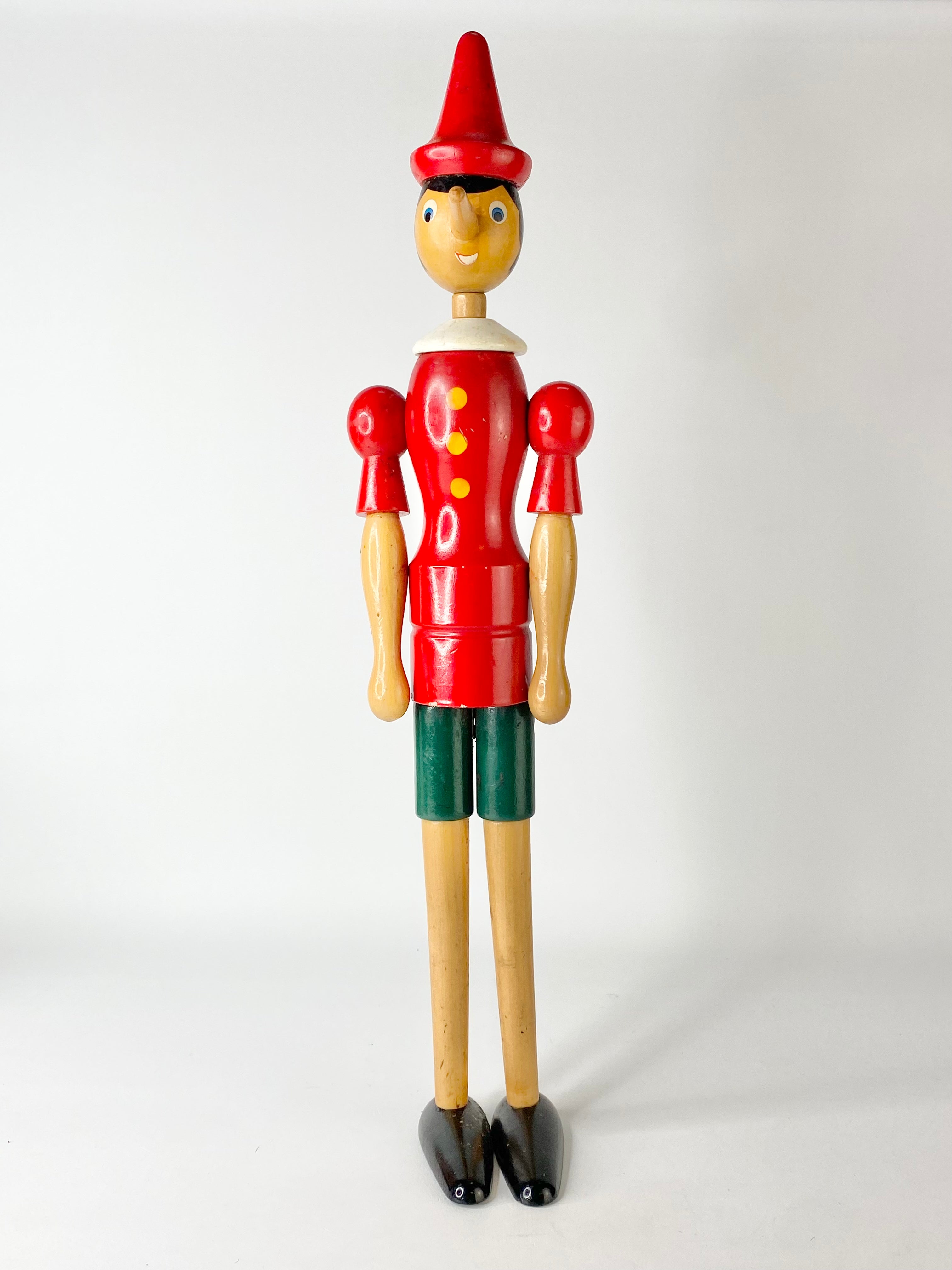 Vintage Wooden Pinocchio Figure