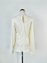 Banded Together Ivory Silk Blouse - AU10