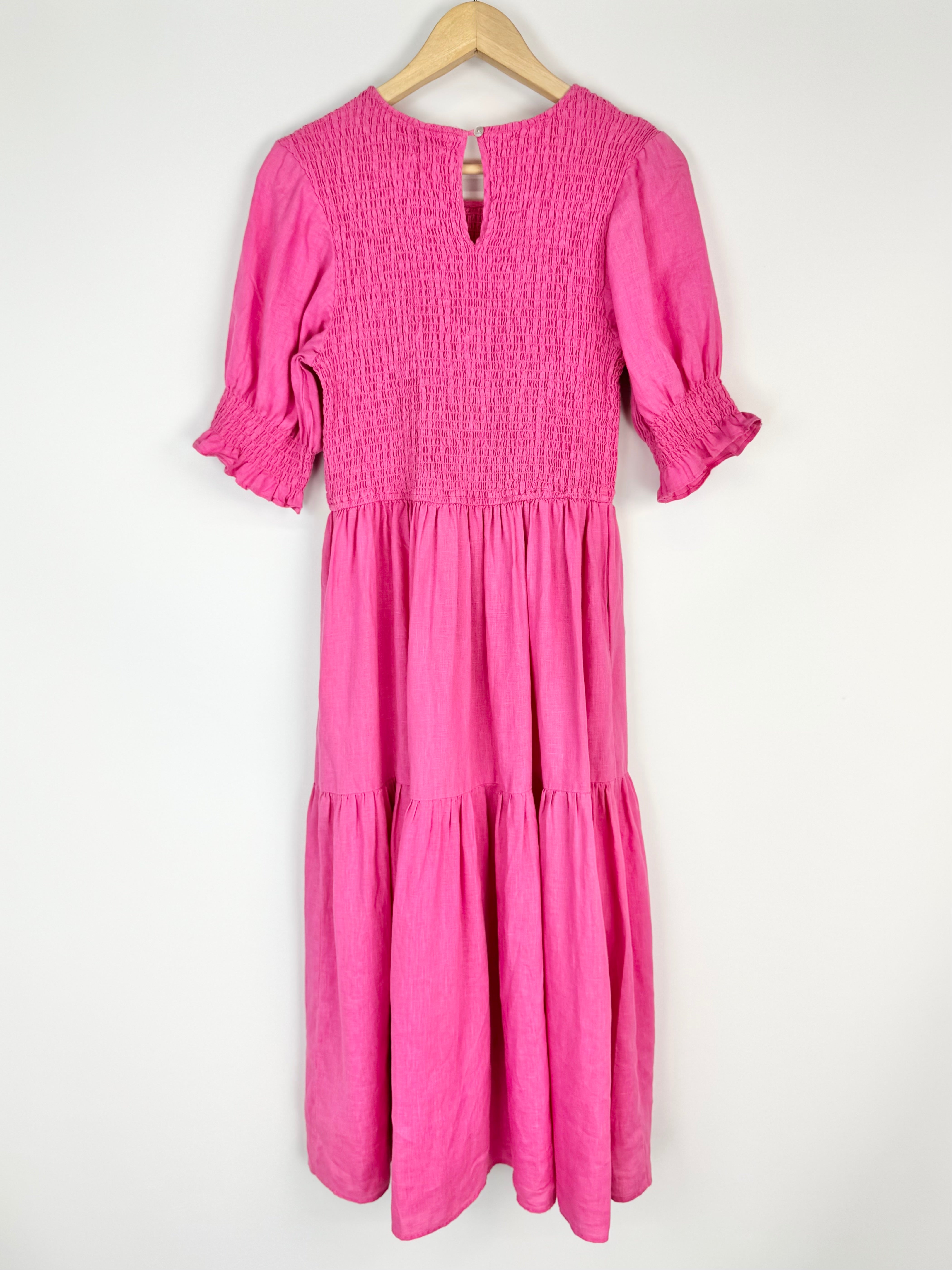 Alessandra Pink Shirred Dress - AU8