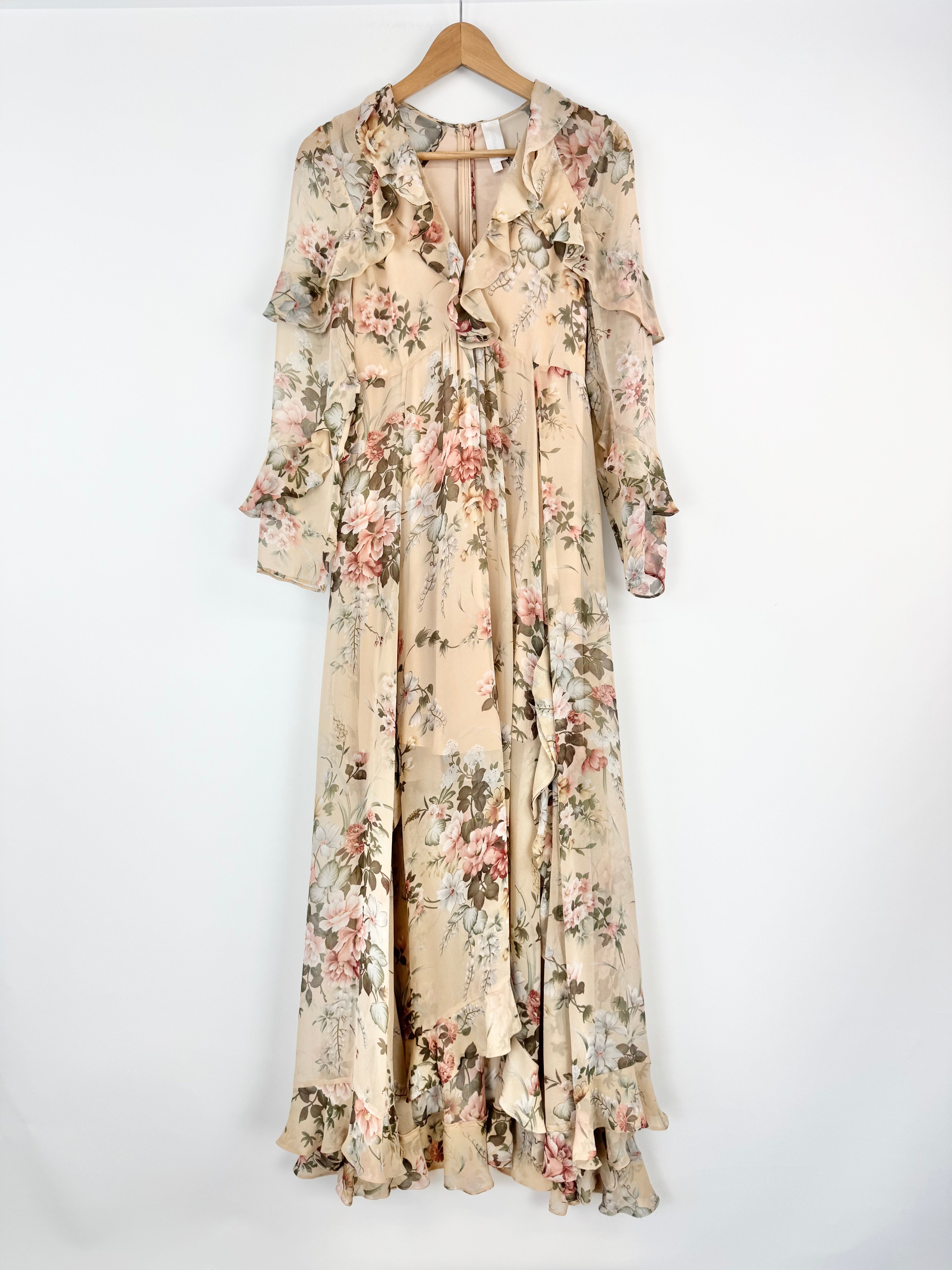 Zimmermann 'Aerial Flounce' Silk Maxi Dress - AU8