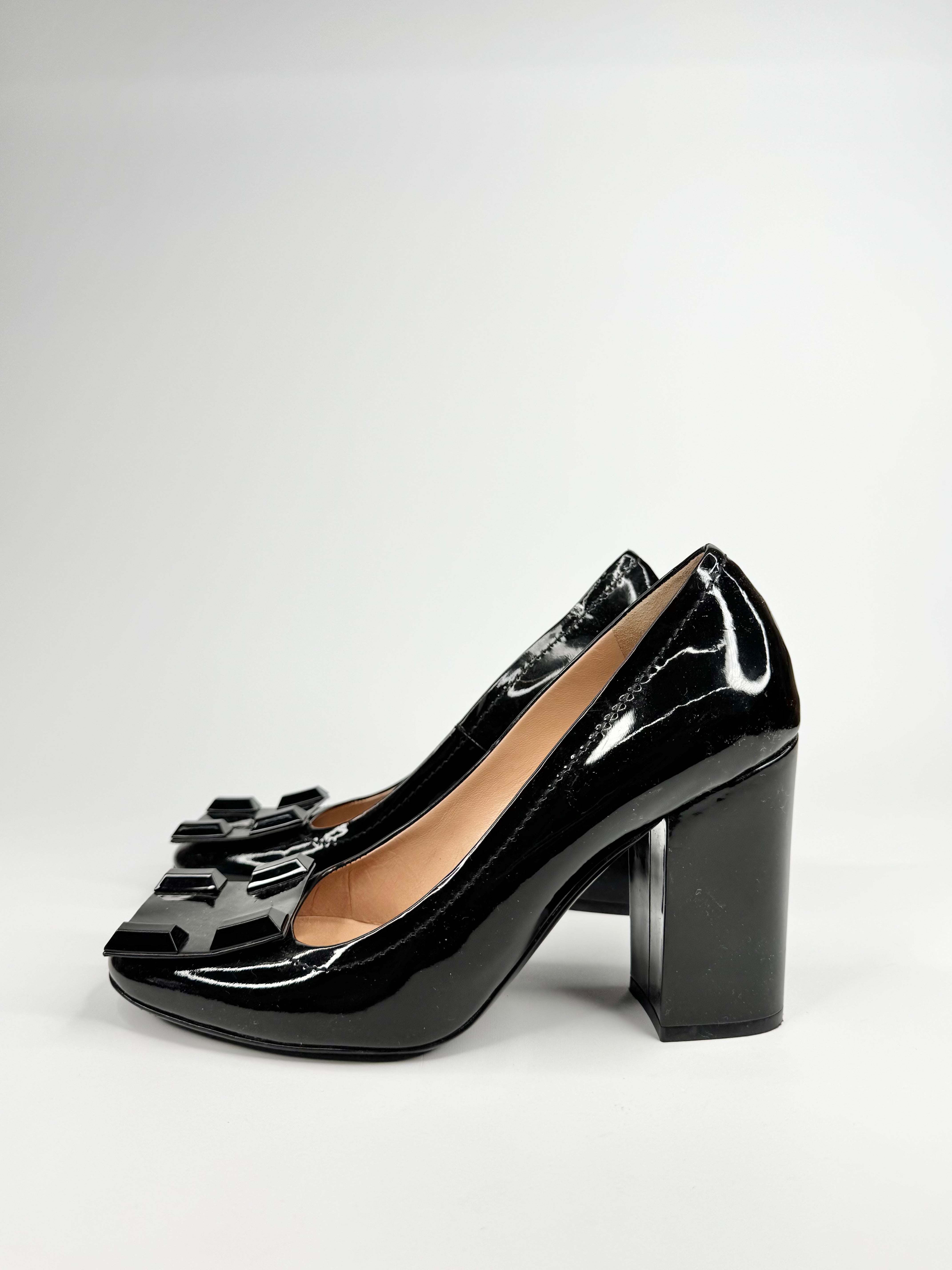 Francois Pinet Black Patent Leather Pumps - EU40