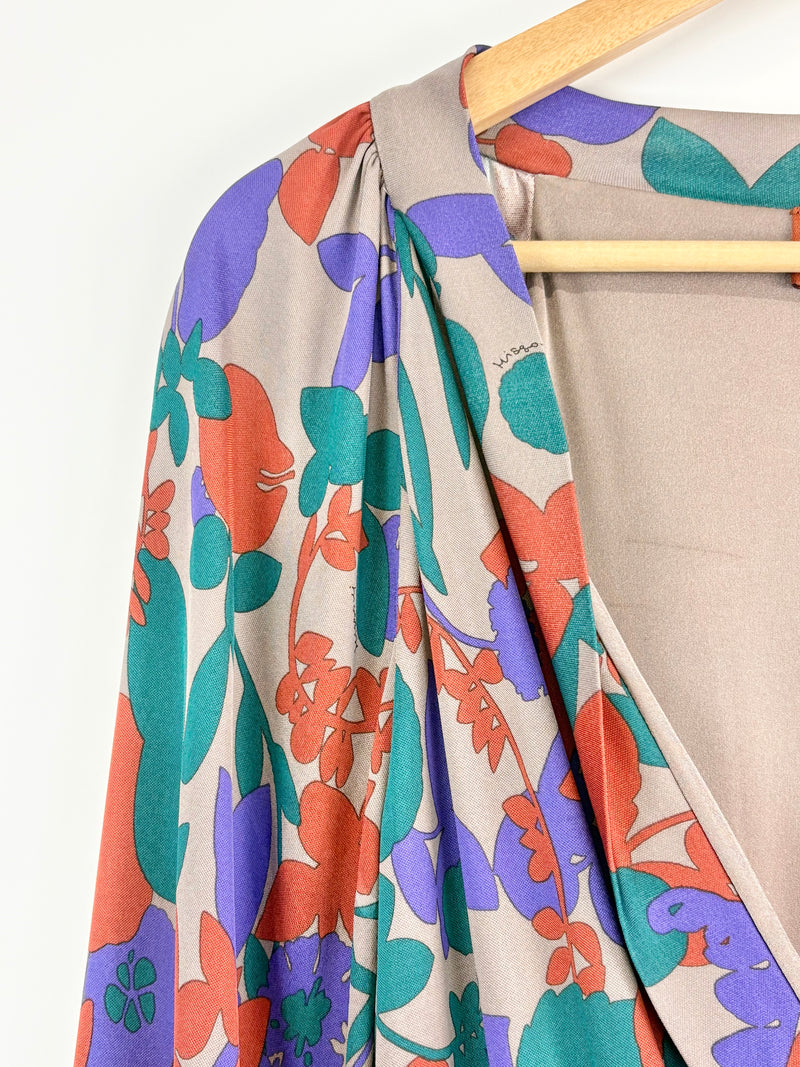 Missoni Multicolour Viscose Long Sleeve Dress - AU12/14