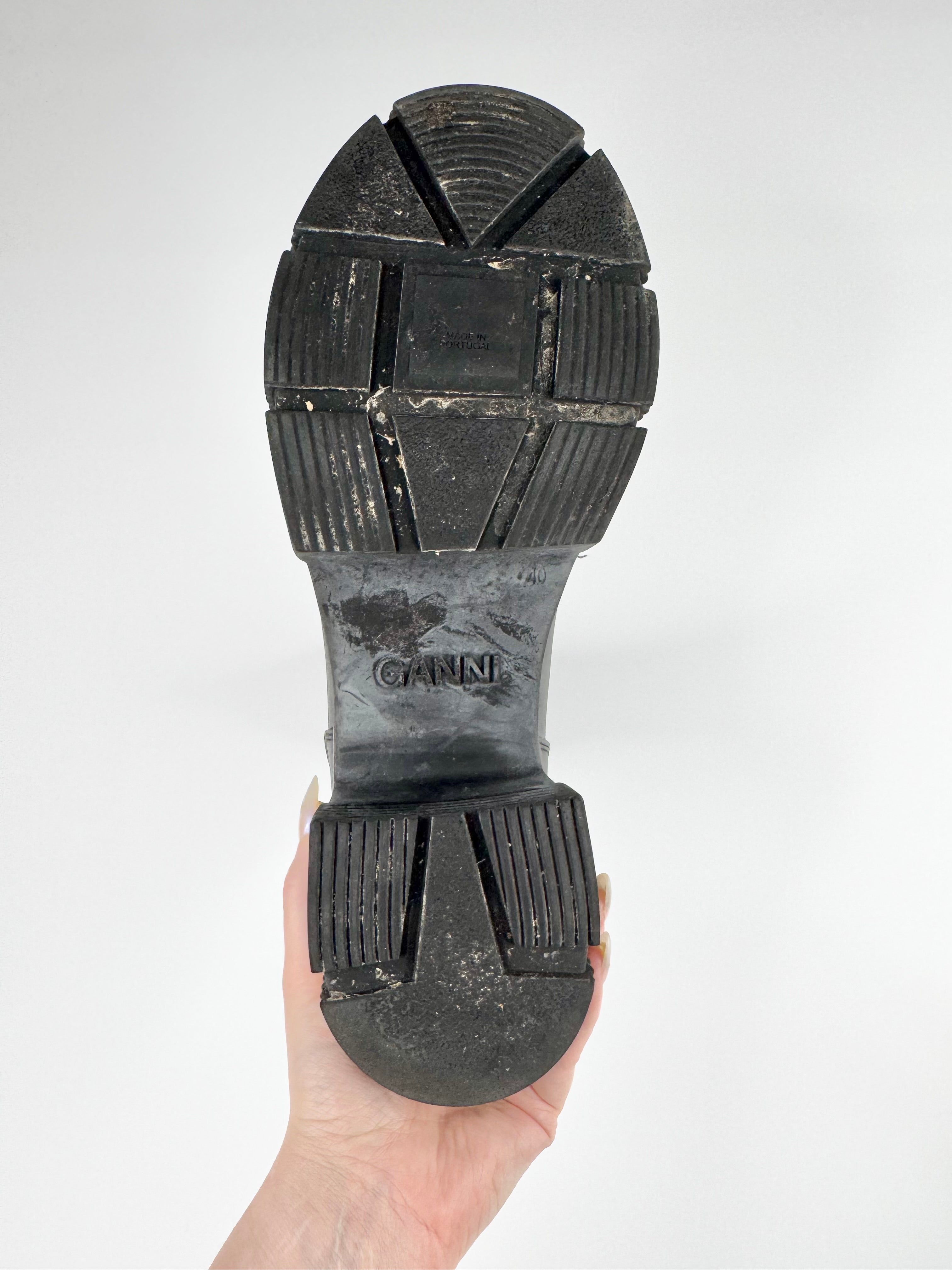 Ganni Black Combat Boots - EU40