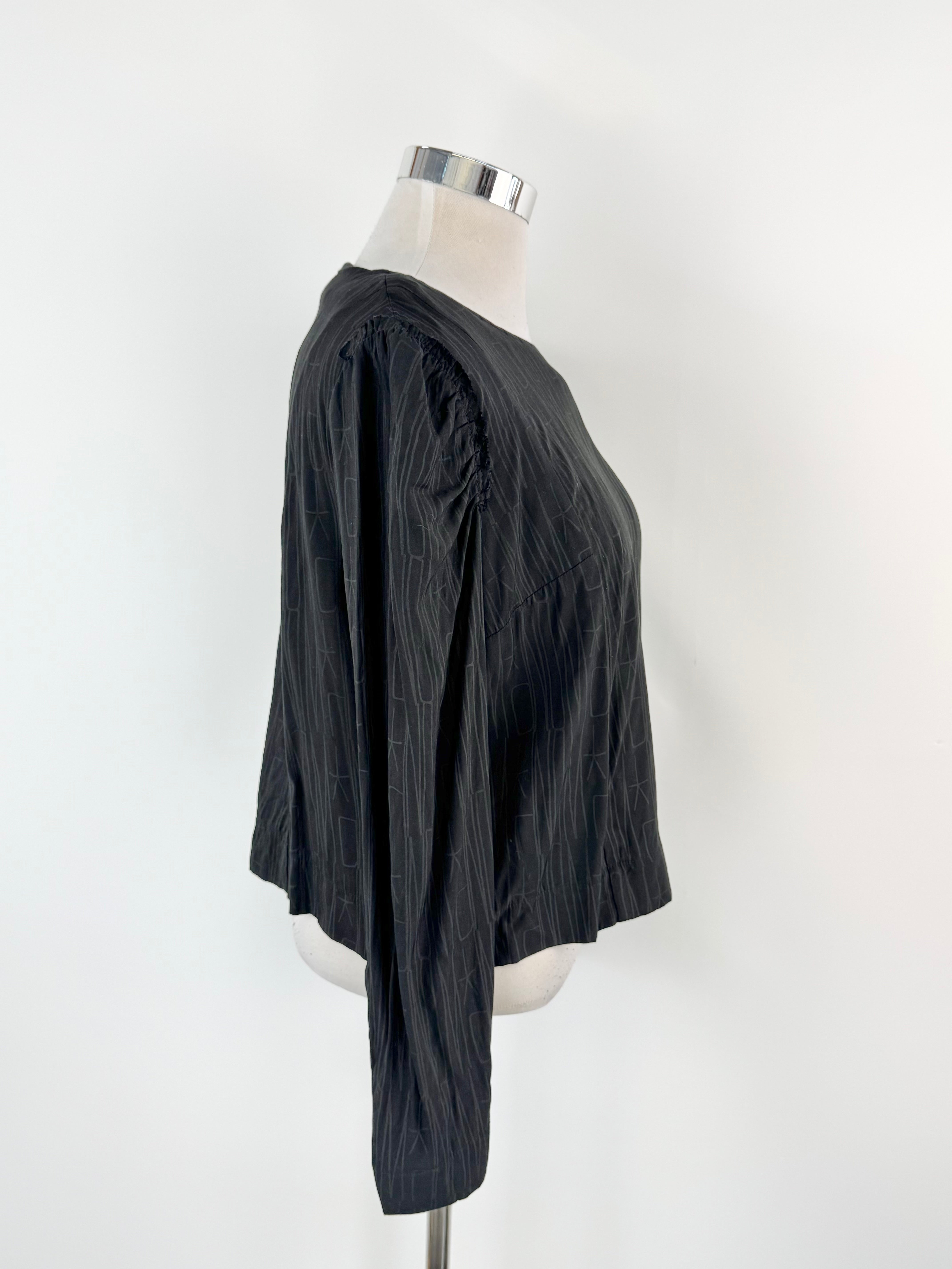 Nom*d Black Long Sleeve Blouse - AU12