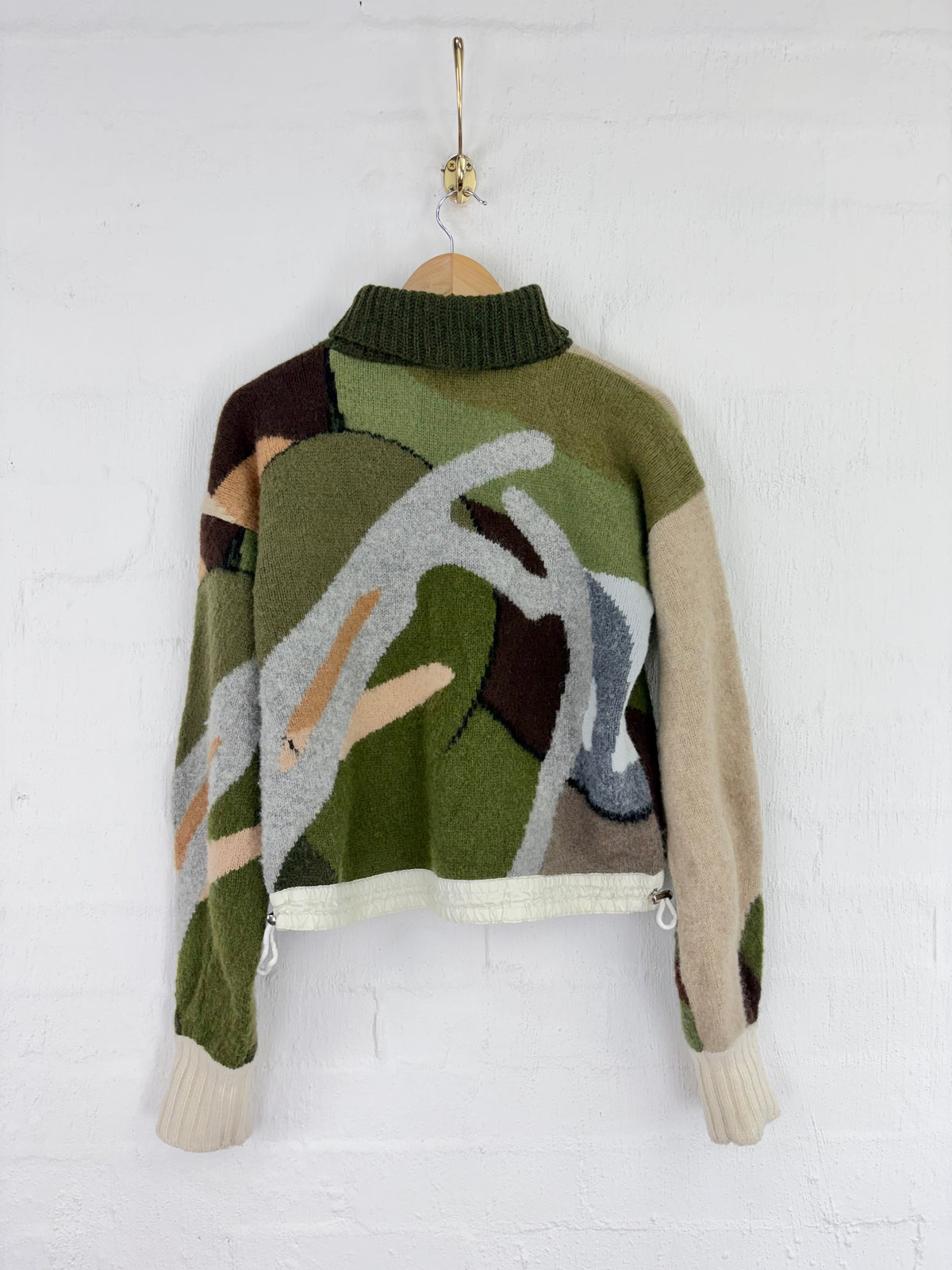 Sacai x KAWS Abstract Camo Wool Jumper - AU8