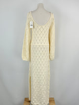 Kivari Ivory 'Claudia' Scoop Back Knit Dress - AU10