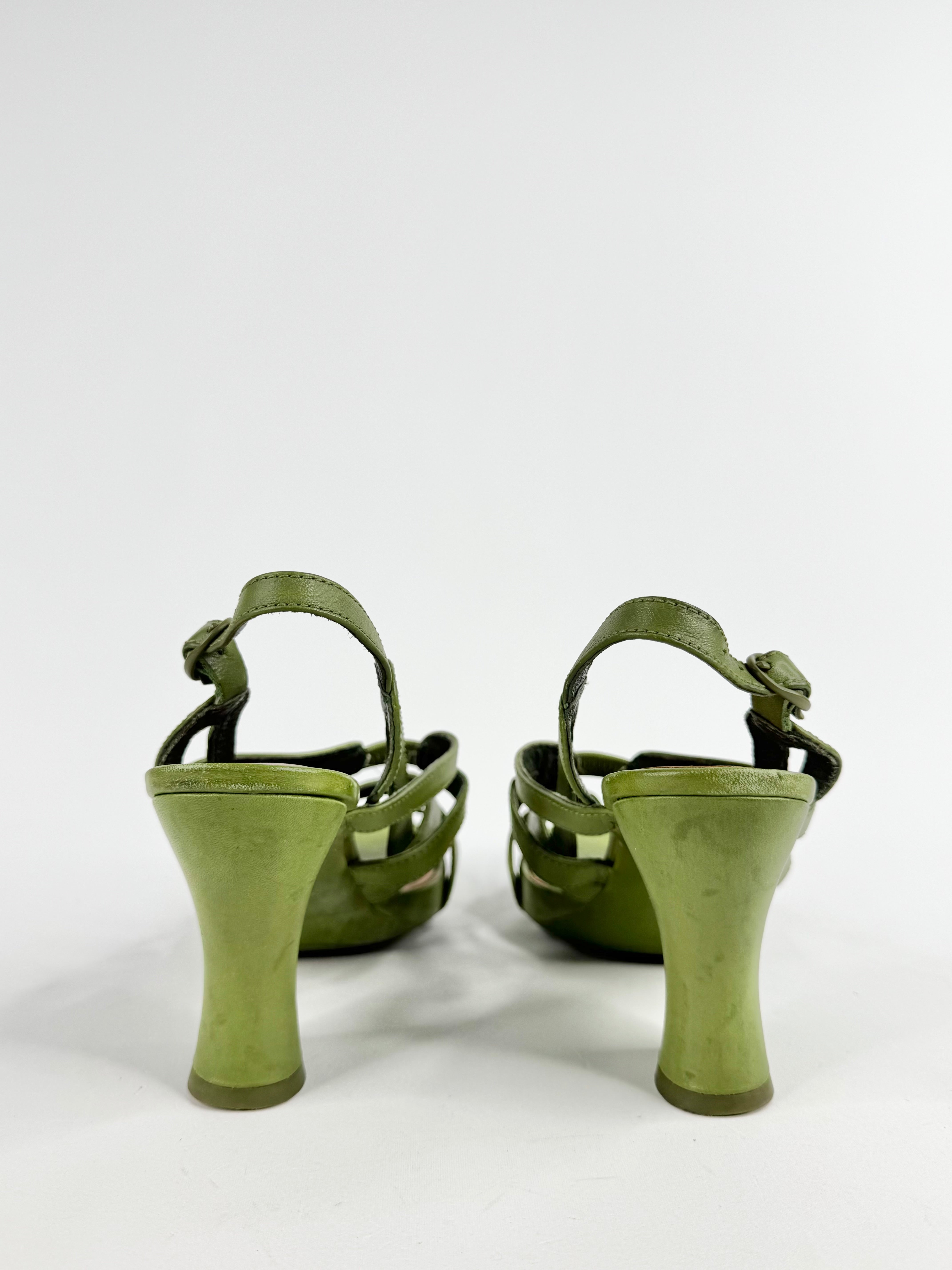 Camper Olive Green Pumps - EU36