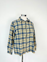 Corfu Jeans Blue & Yellow Wool Zipper Shirt - AU10/12