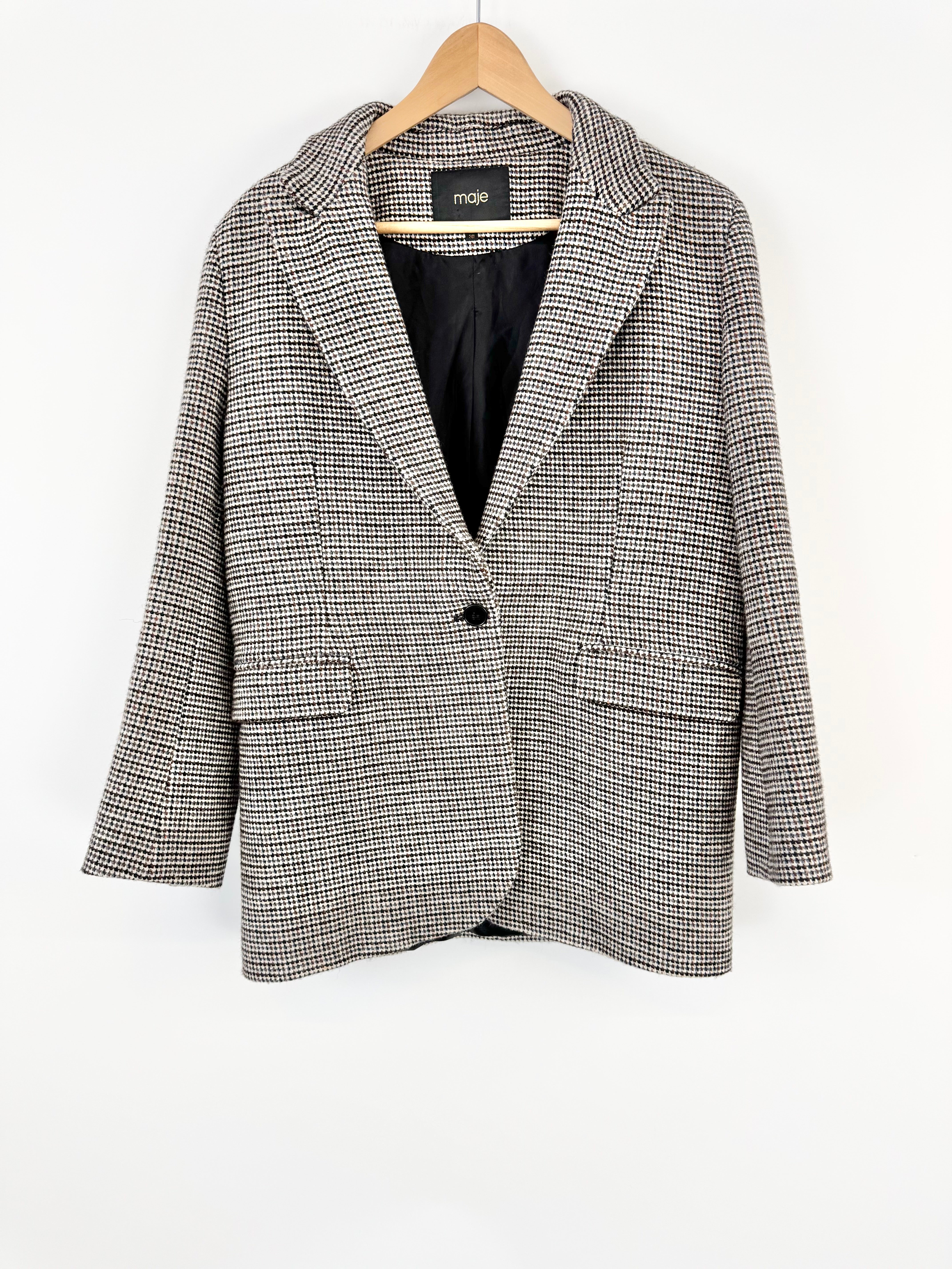 Maje Brown Grey & White Tweed - AU8/10