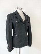 Versus Versace Black Belted Blazer - AU10