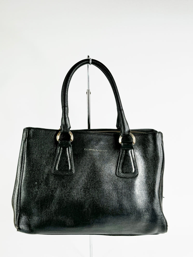 Vintage Filippo Raphael Textured Black Bag