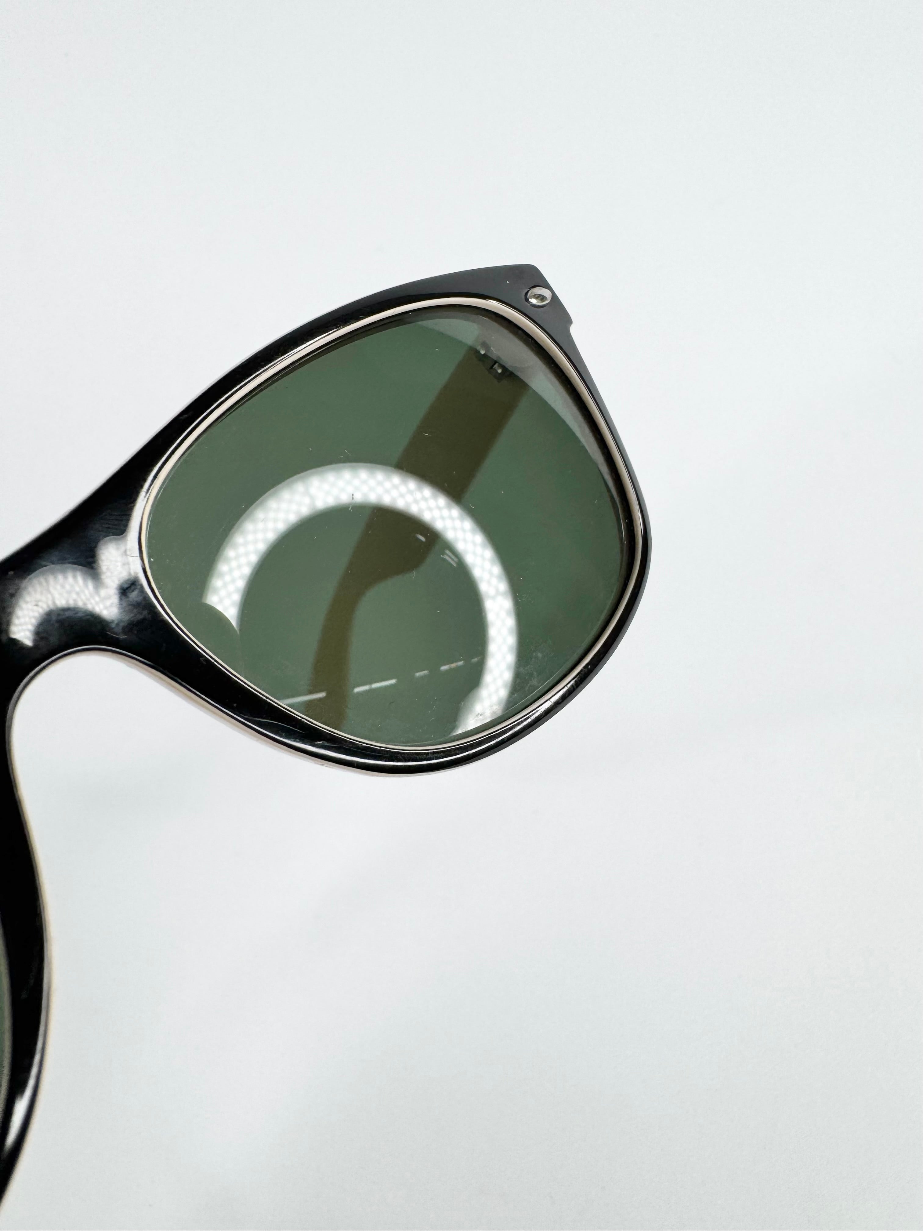 Ray Ban Black and Cream 'New Wayfarer' Sunglasses