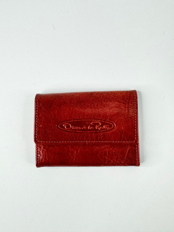 Vintage 60s Oscar de la Renta Red Leather Key Holder