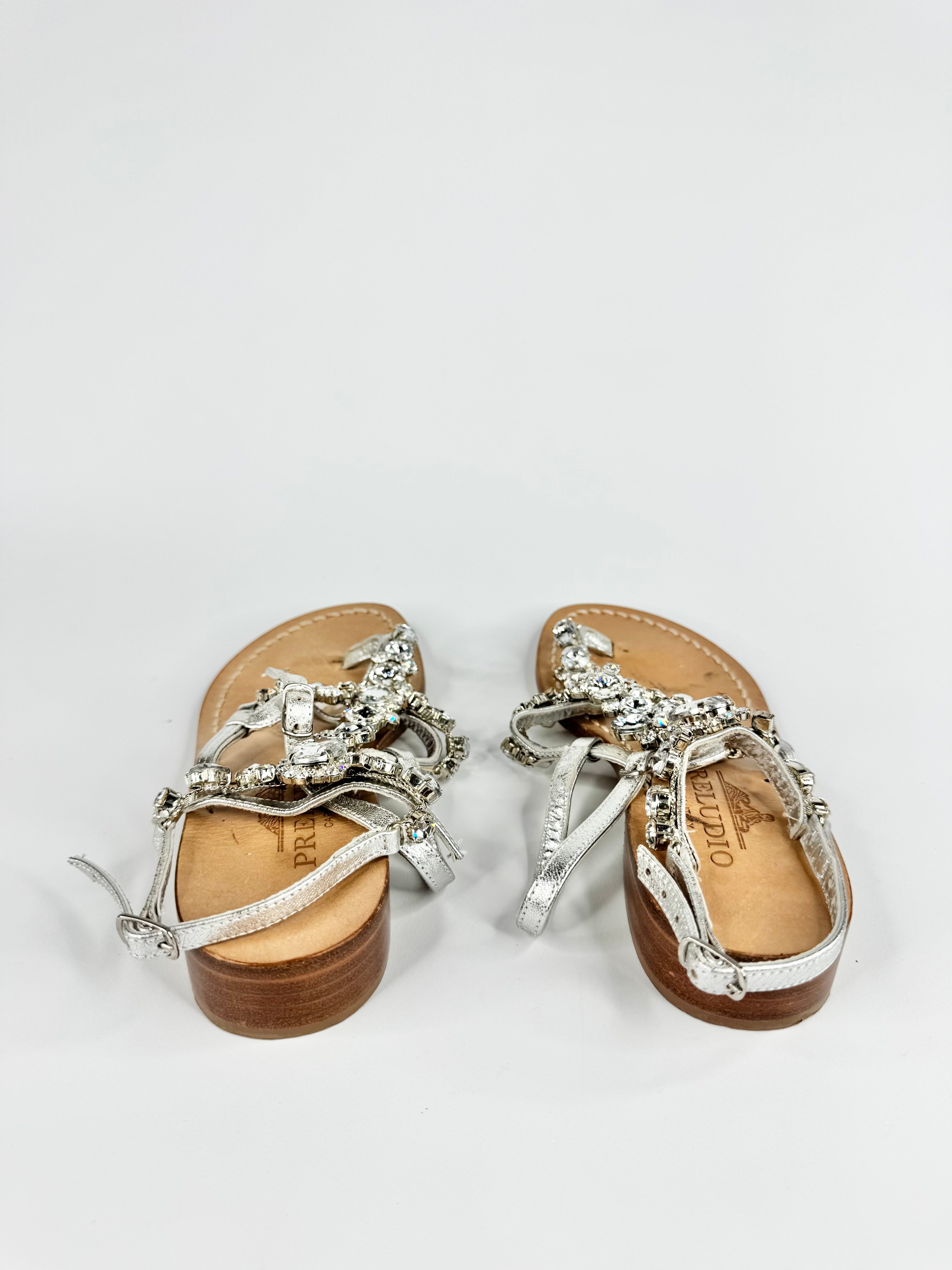 Preludio Capri Crystal Embellished Capri Style Flats - EU37