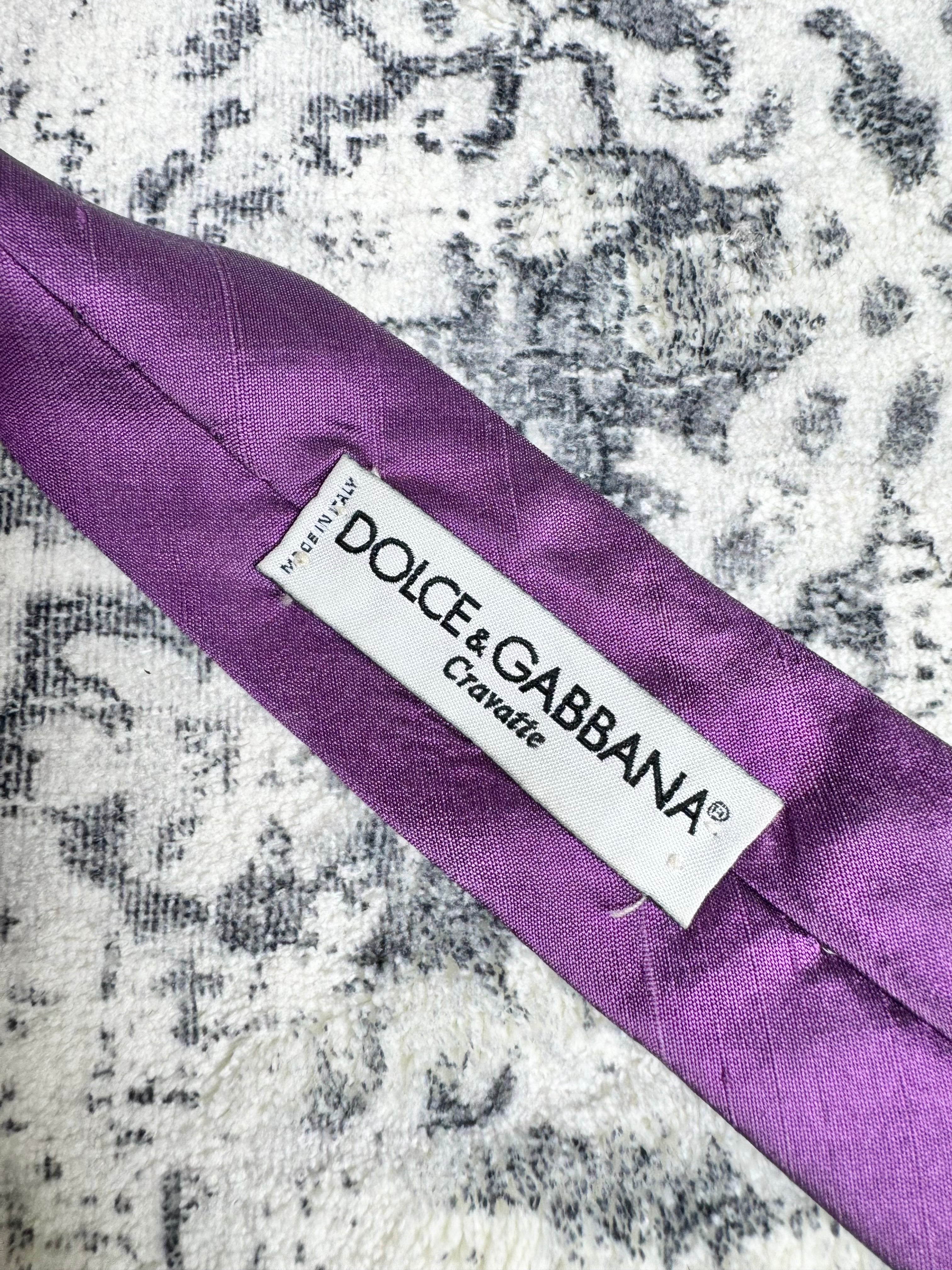 Dolce & Gabbana Purple Silk Tie