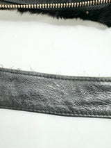 Black Fur Tote Bag