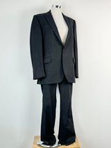 Richard James Savile Row Charcoal Grey & White 2 Pce Suit - 44R