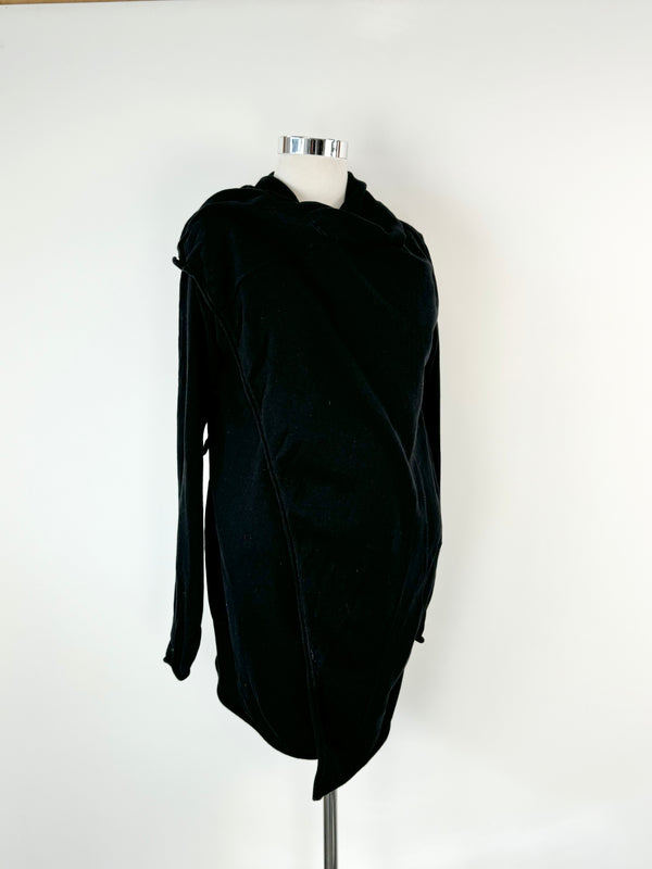 Alistair Trung Black Asymmetrical Cardigan - AU8/10