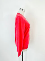 Hunter's Cerise Pink Cashmere Cardigan - AU10