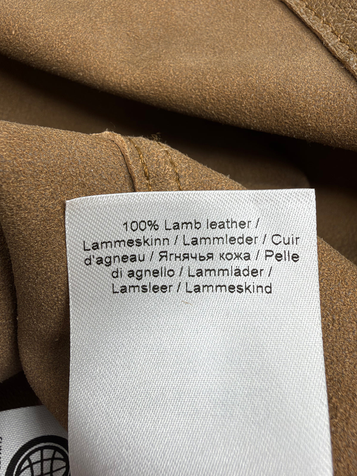 Ganni Tan Leather Button Down Shirt - AU8/10