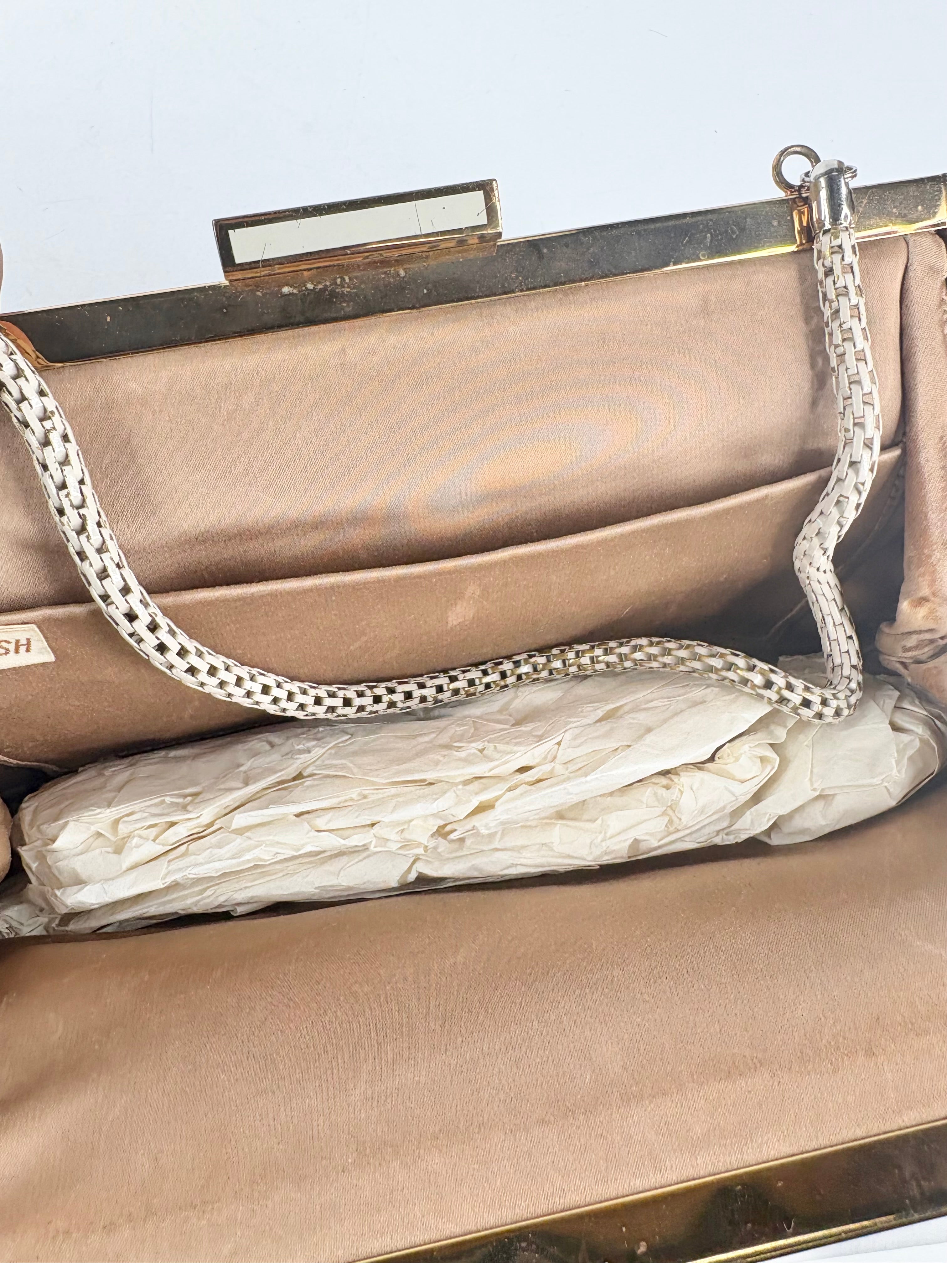 Vintage Glomesh Ivory Evening Bag
