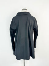 Marithé + François Girbaud Black Wool Buttoned Cardigan - AU10