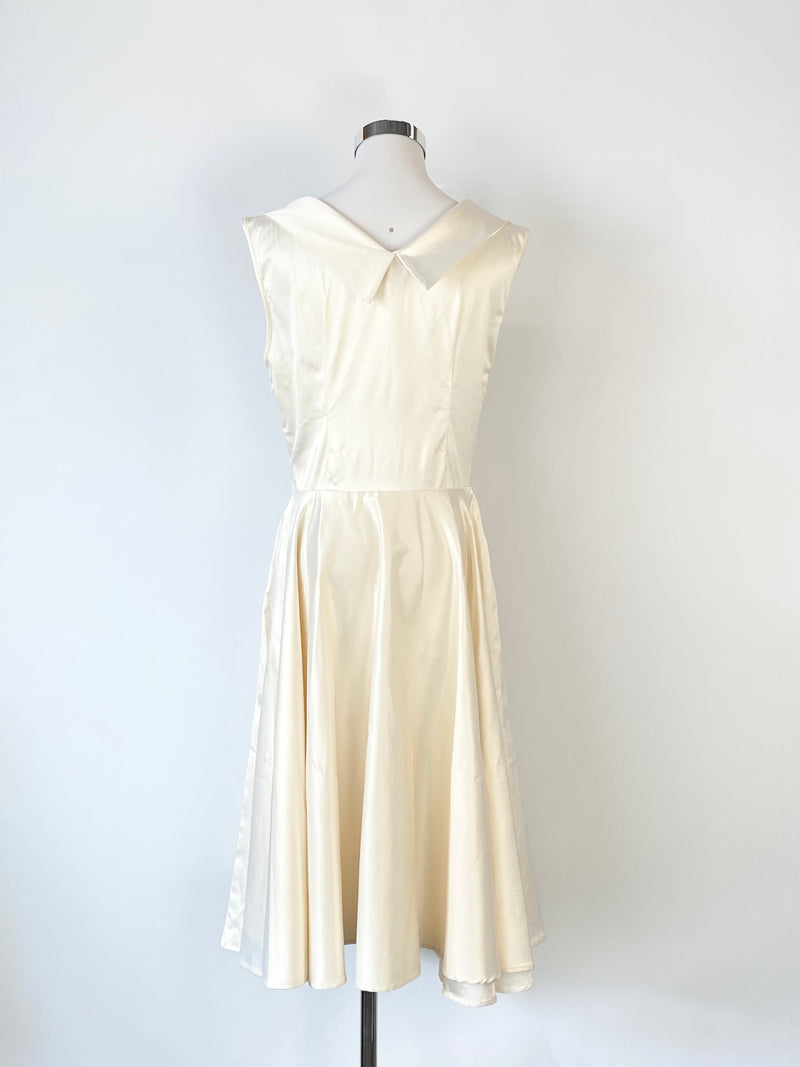 Trashy Diva 'Aisle Be There' 50s style Dress Cream Dress - AU10