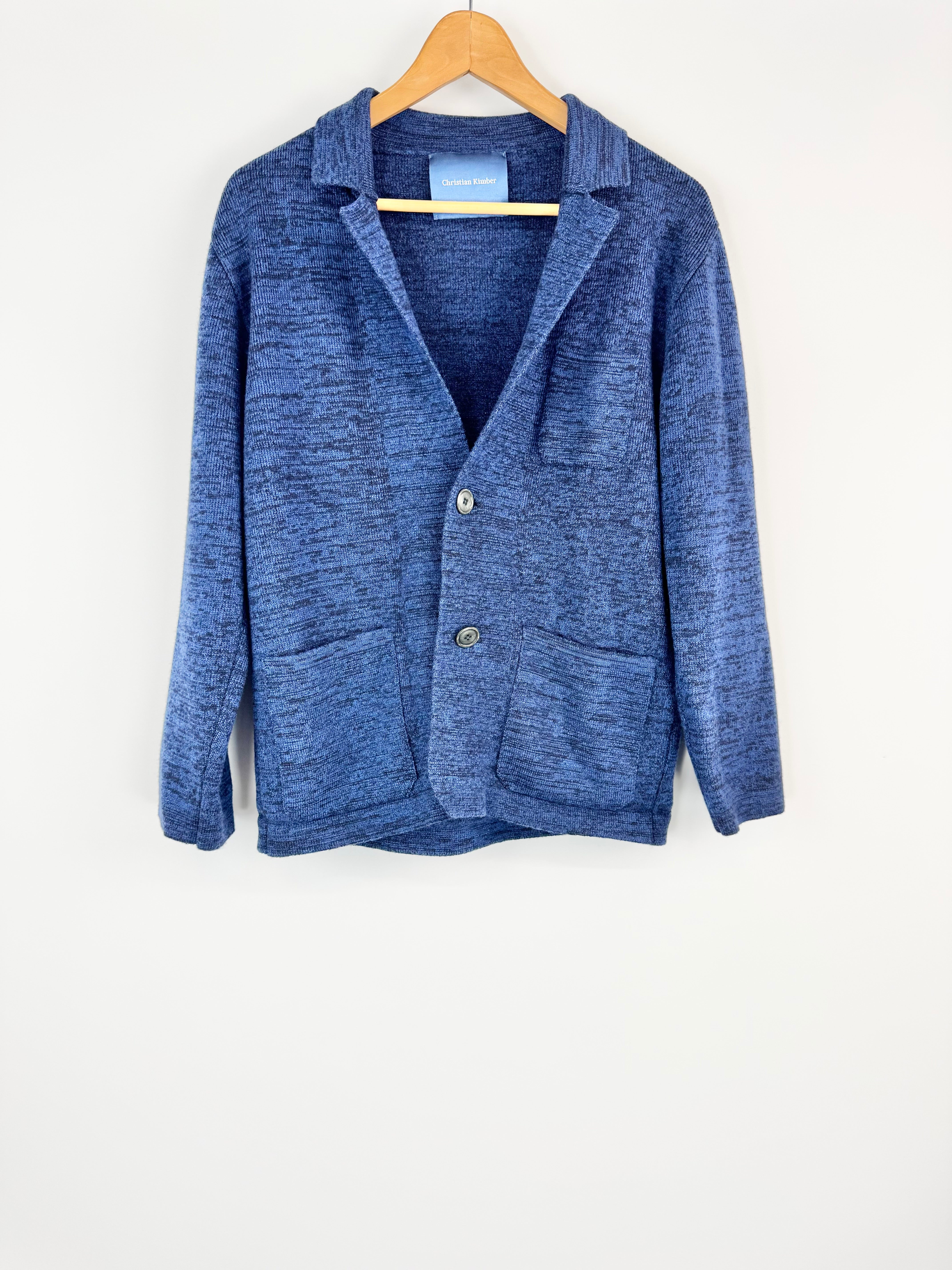 Christian Kimber Midnight Blue Knit Jacket - L