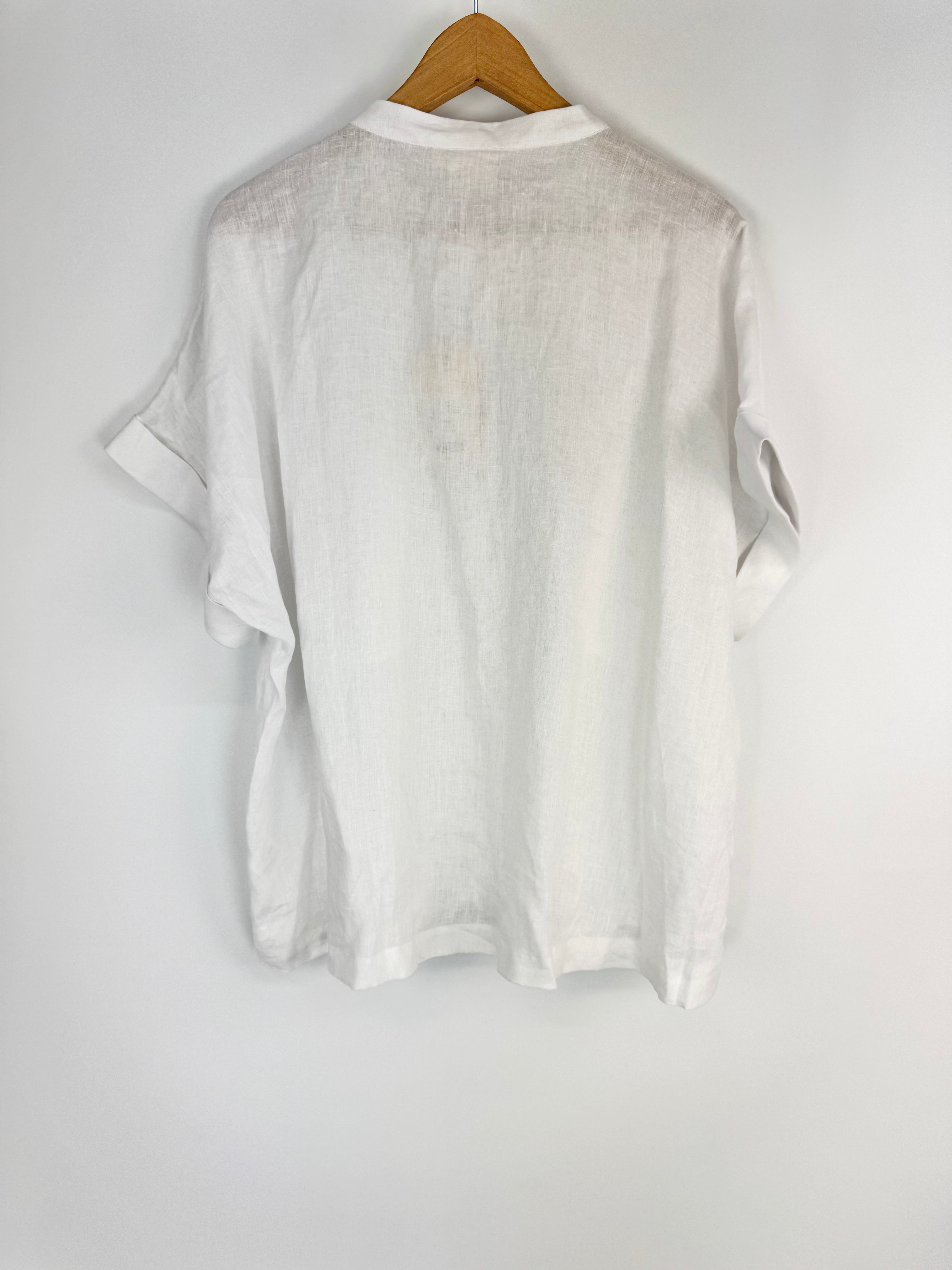 Elk White French Linen 'Mies' Shirt NWT - AU16
