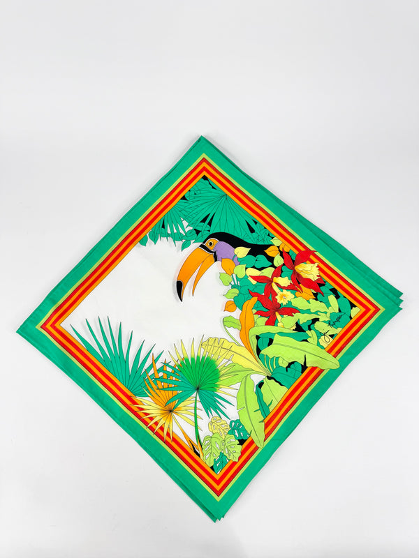Jim Thompson Cotton Parrot Patterned Handkerchiefs