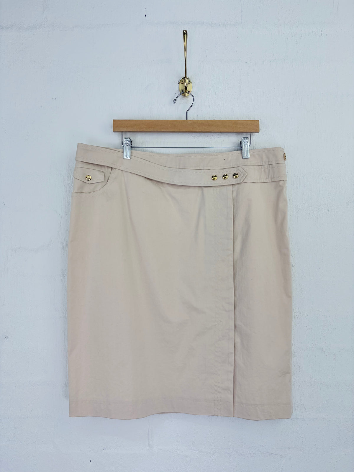 Bogner Beige Pencil Skirt - AU18/20