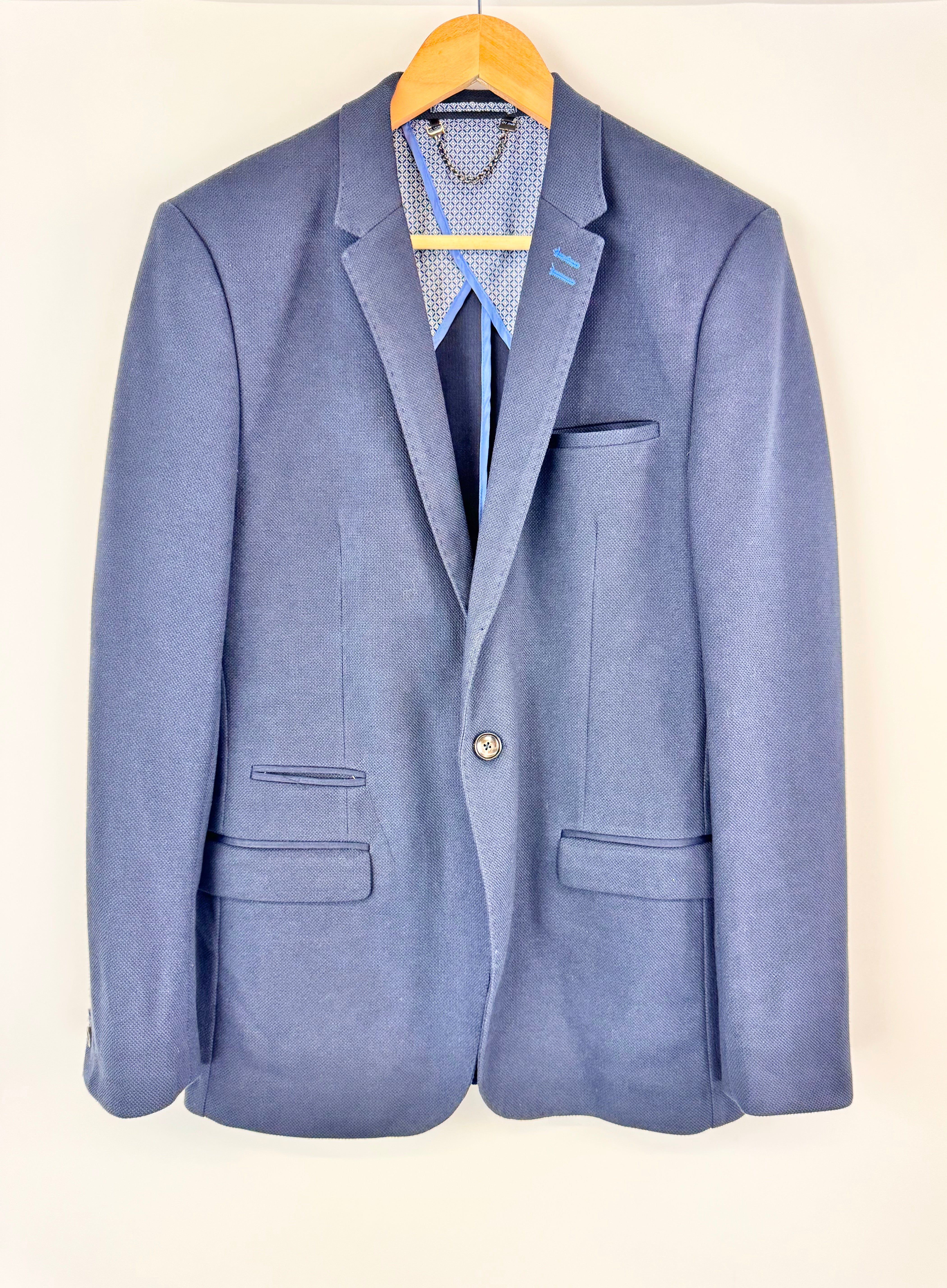 Politix Blue 'Rupert' Slim Fit Blazer NWT - M