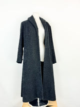Vintage Jo Lane of Melbourne Black Astrakhan Coat - AU8/10